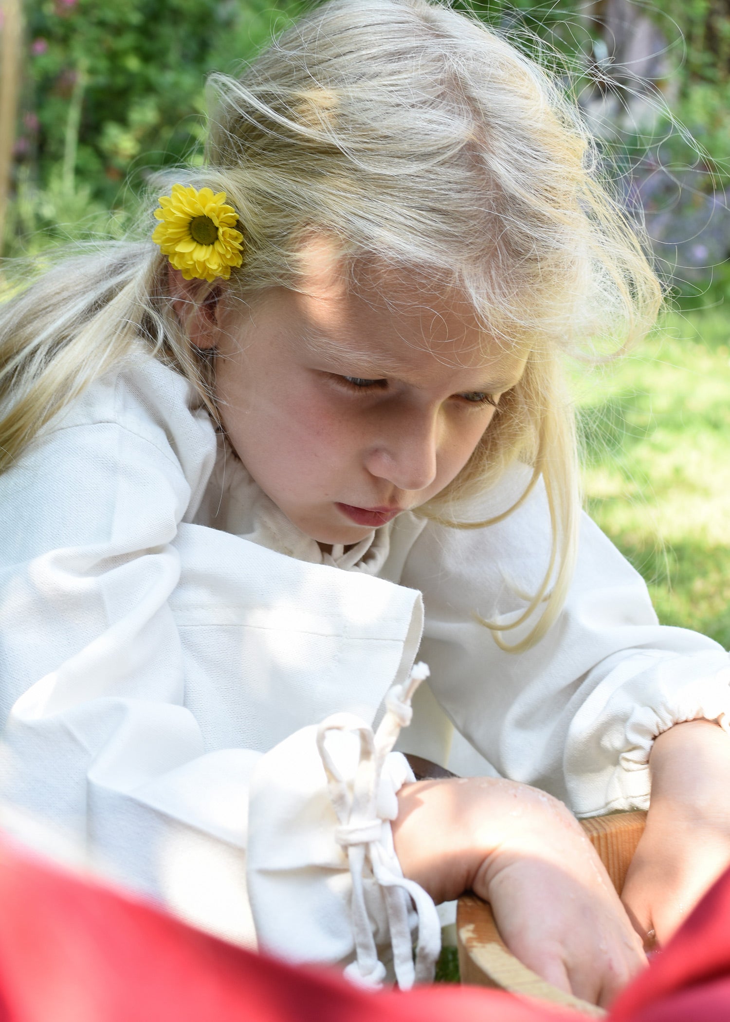Imagen única de: Vestido Medieval Infantil, Camisola Ana, Natural.