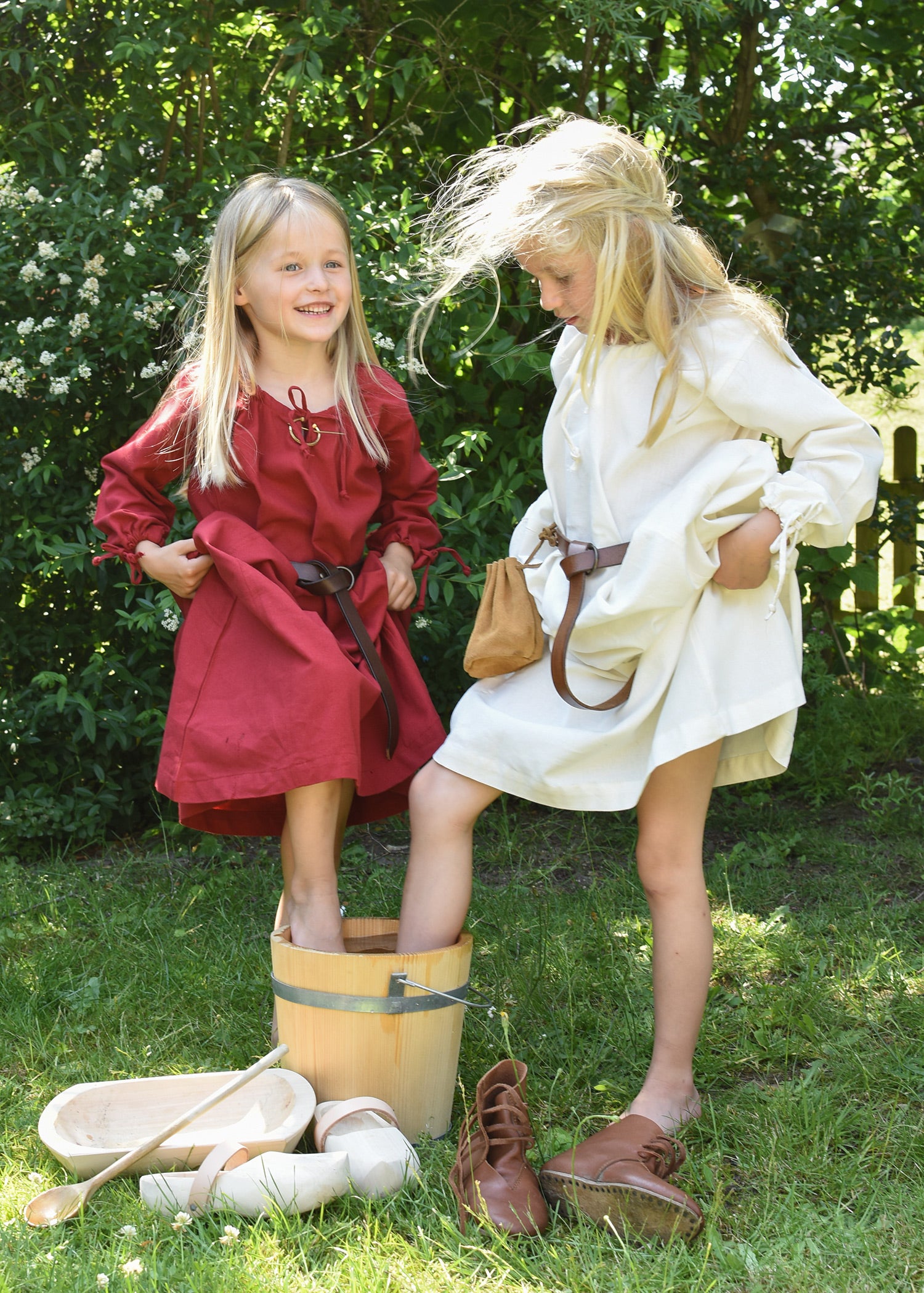 Imagen única de: Vestido Medieval Infantil, Vestido Interior Ana, Rojo