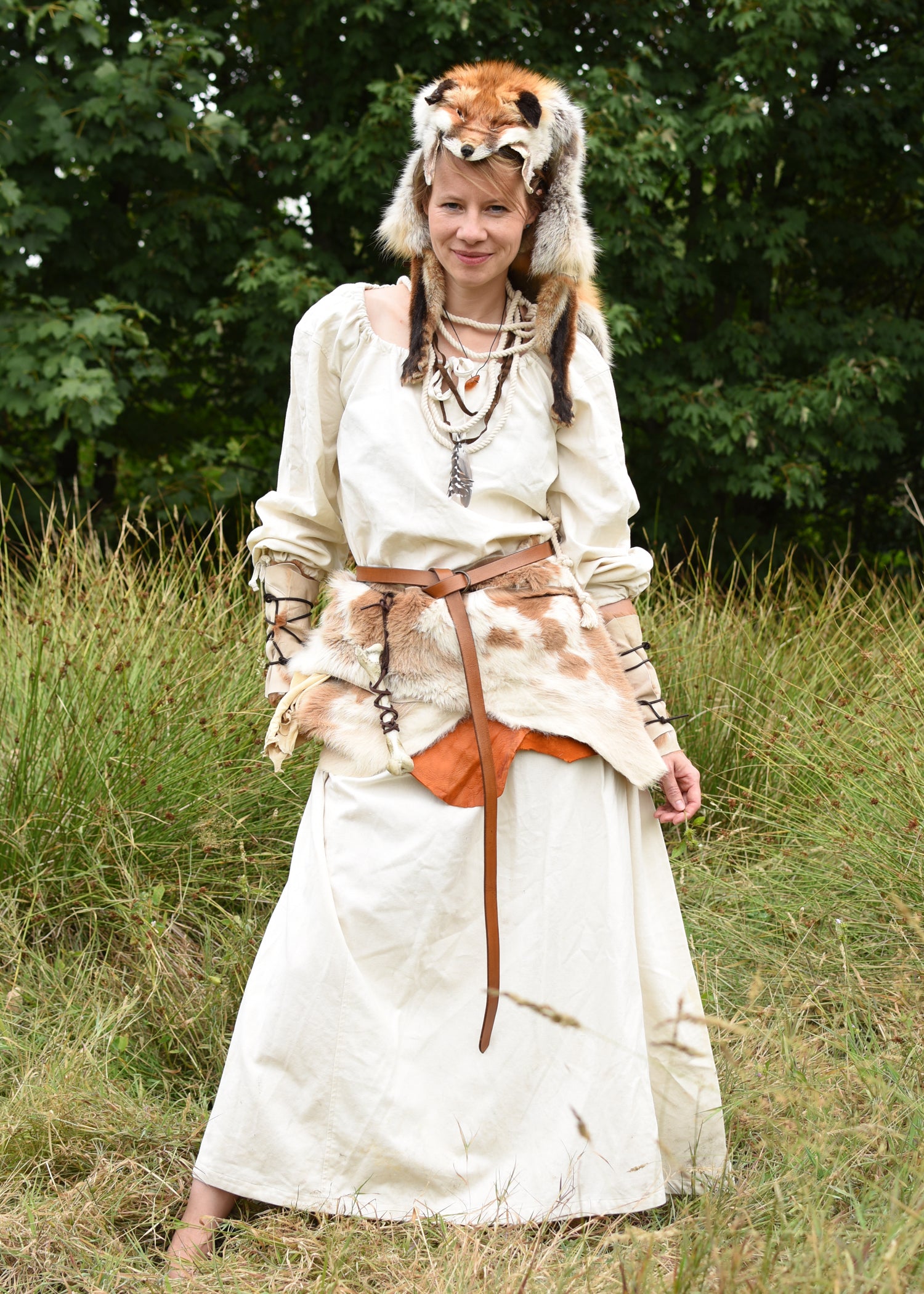 Imagen única de: Vestido Medieval, Enagua Ana, Natural.