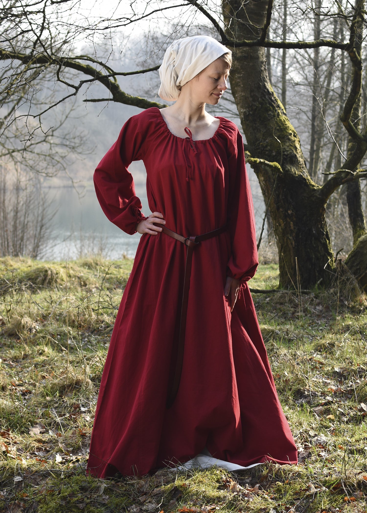 Imagen 1 - Vestido Medieval, Vestido Interior Ana, Rojo.