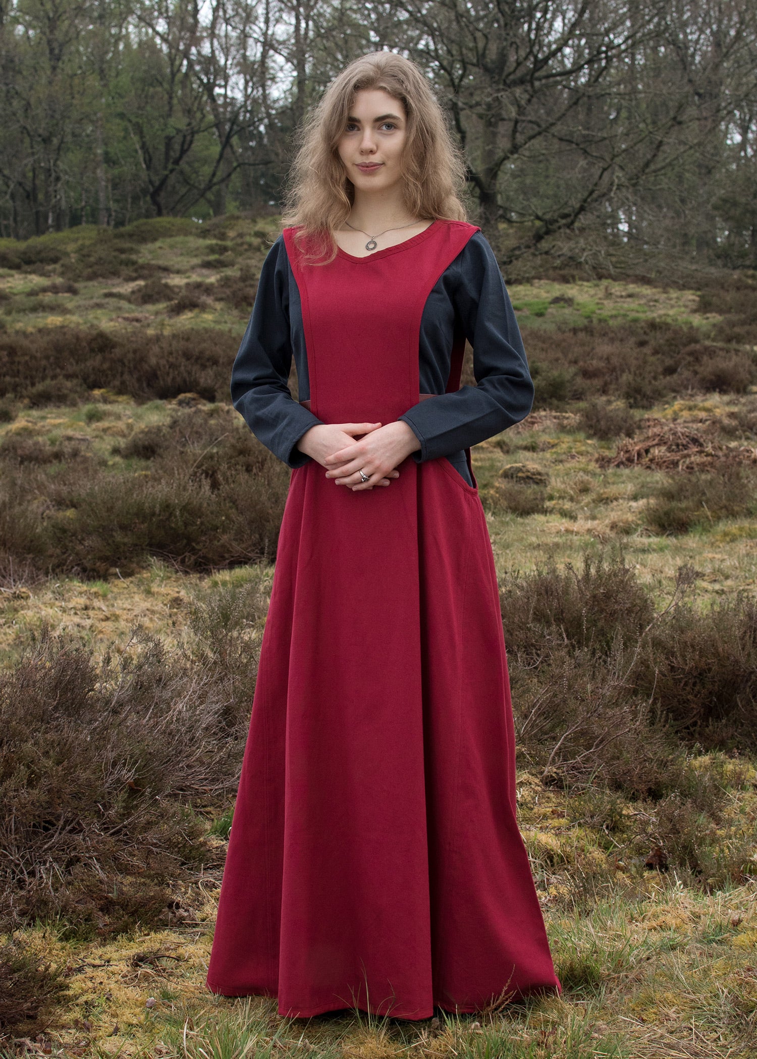 Imagen 1 - Vestido Medieval, Surcot Andra, Rojo