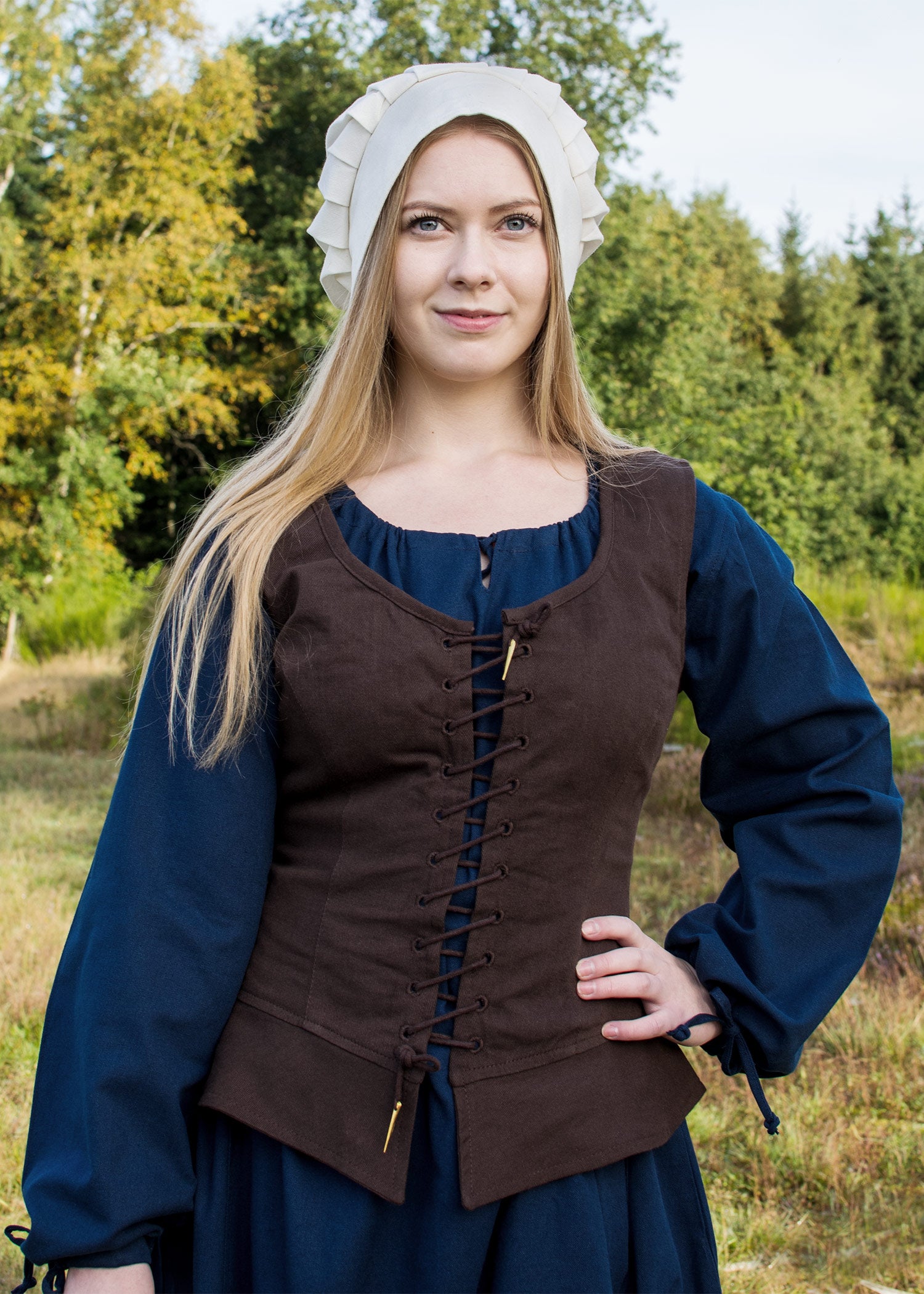 Imagen única de: Corsé Medieval Tilda, Marrón