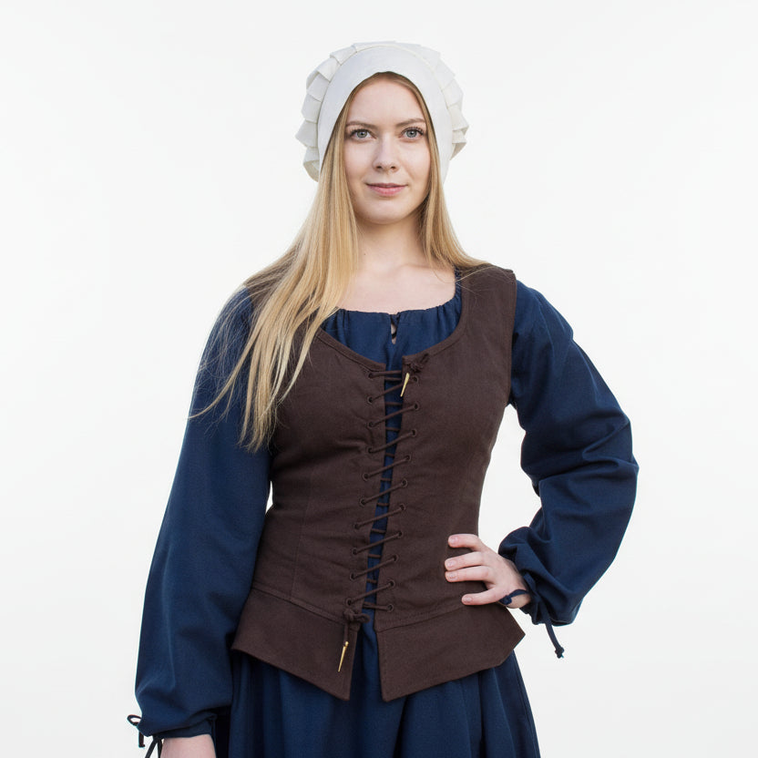 Imagen única de: Corsé Medieval Tilda, Marrón