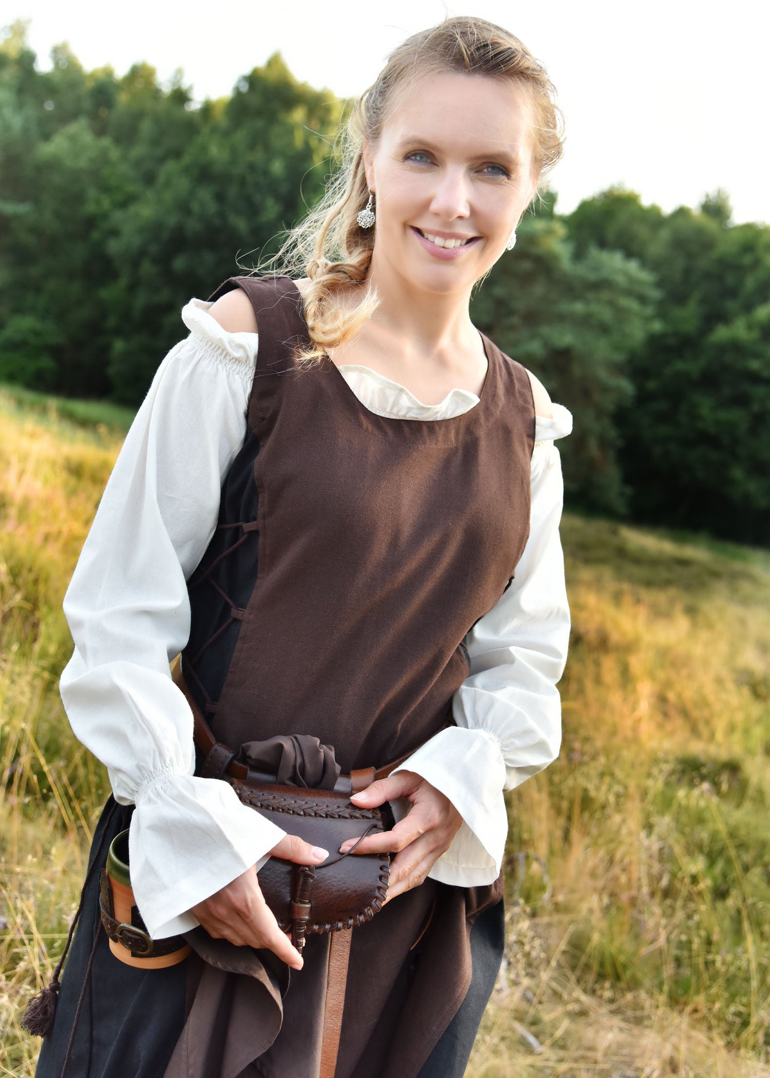 Imagen única de: Blusa Medieval Carmen, Natural