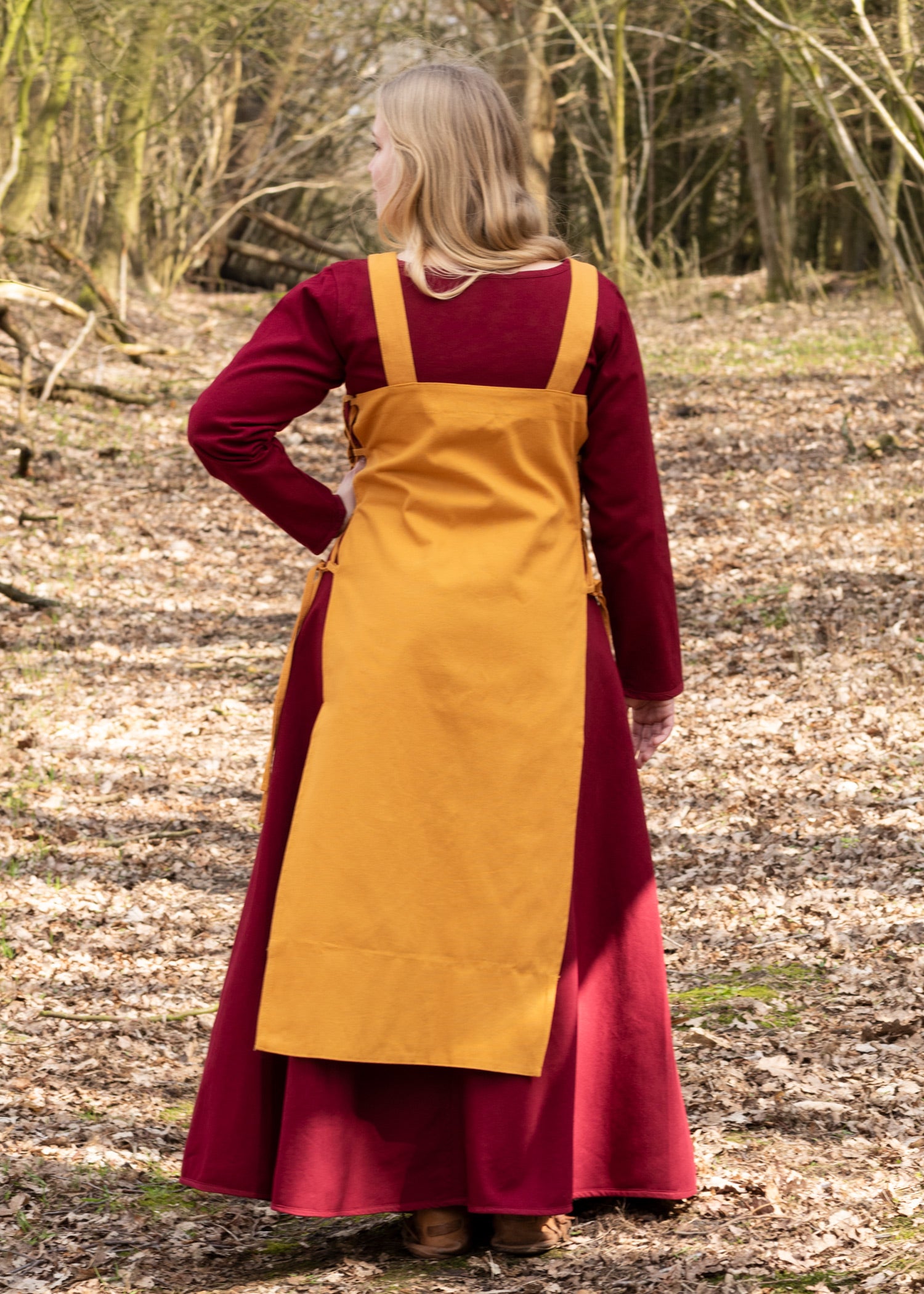 Imagen única de: Vestido Vikingo, Delantal Tinna, Amarillo Mostaza