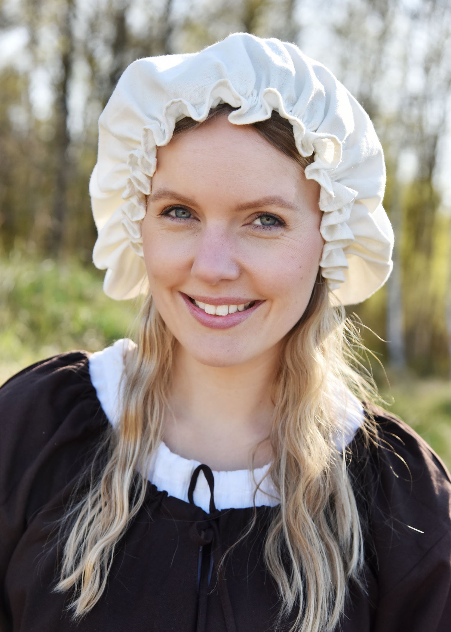 Imagen única de: Capucha Medieval Para Mujer, Natural.