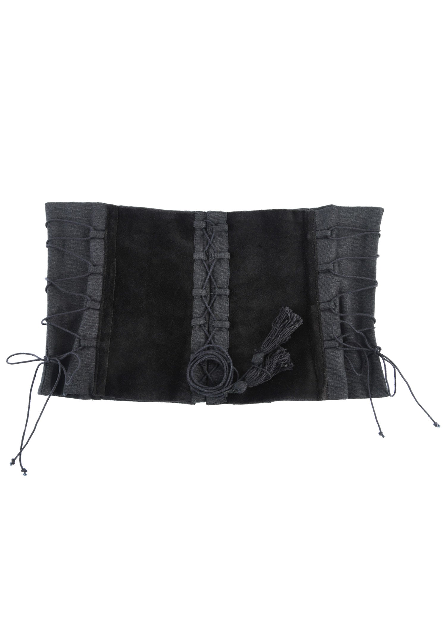Imagen única de: Corsé Medieval Anik De Terciopelo, Negro