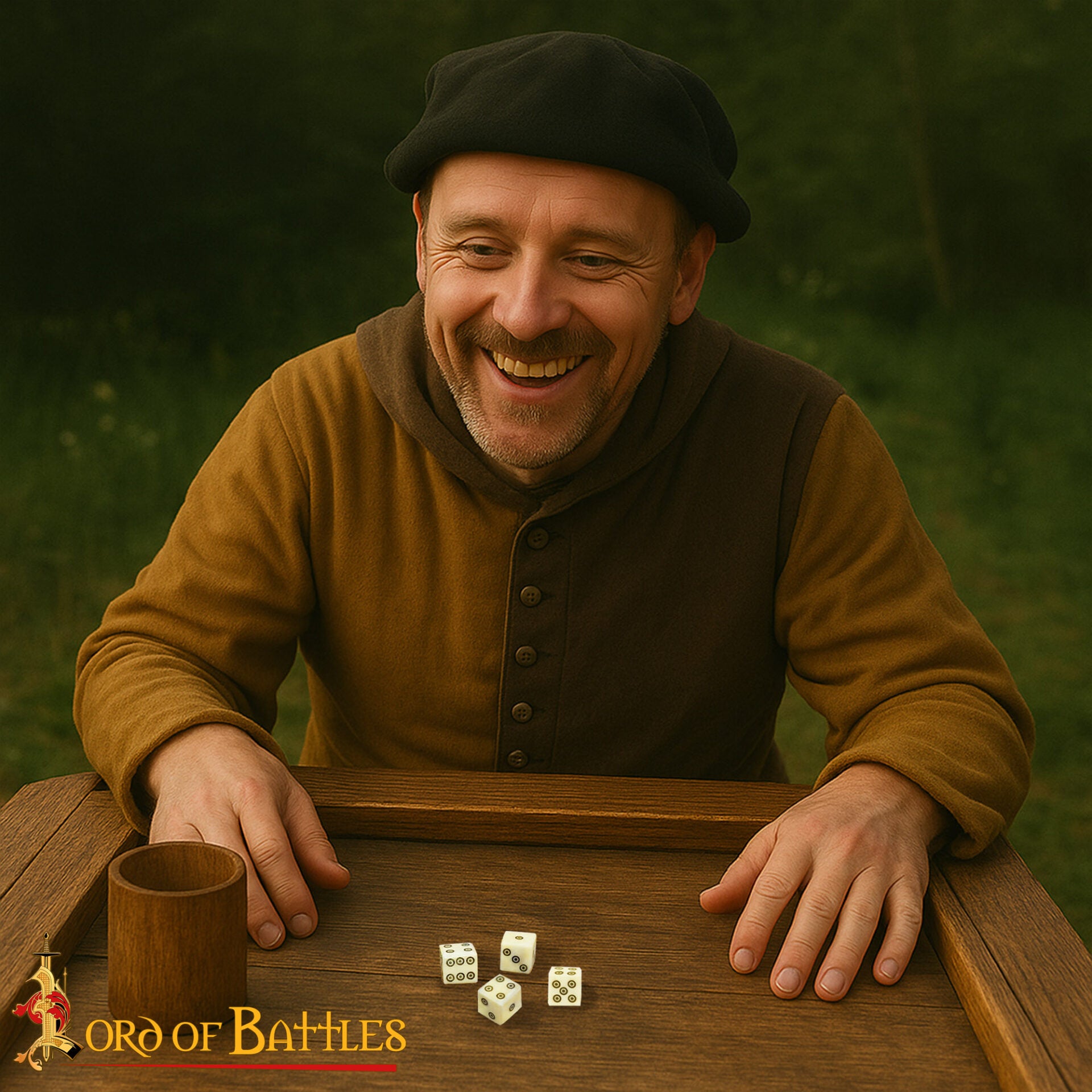 Imagen única de: Dados Romanos de Hueso con Teselas - Juego de 6 Dados en Espiral Hechos a Mano (hueso Pulido)
