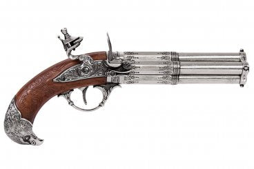 Imagen única de: Pistola De 4 Cañones Giratorios, Francia S. Xviii 1307