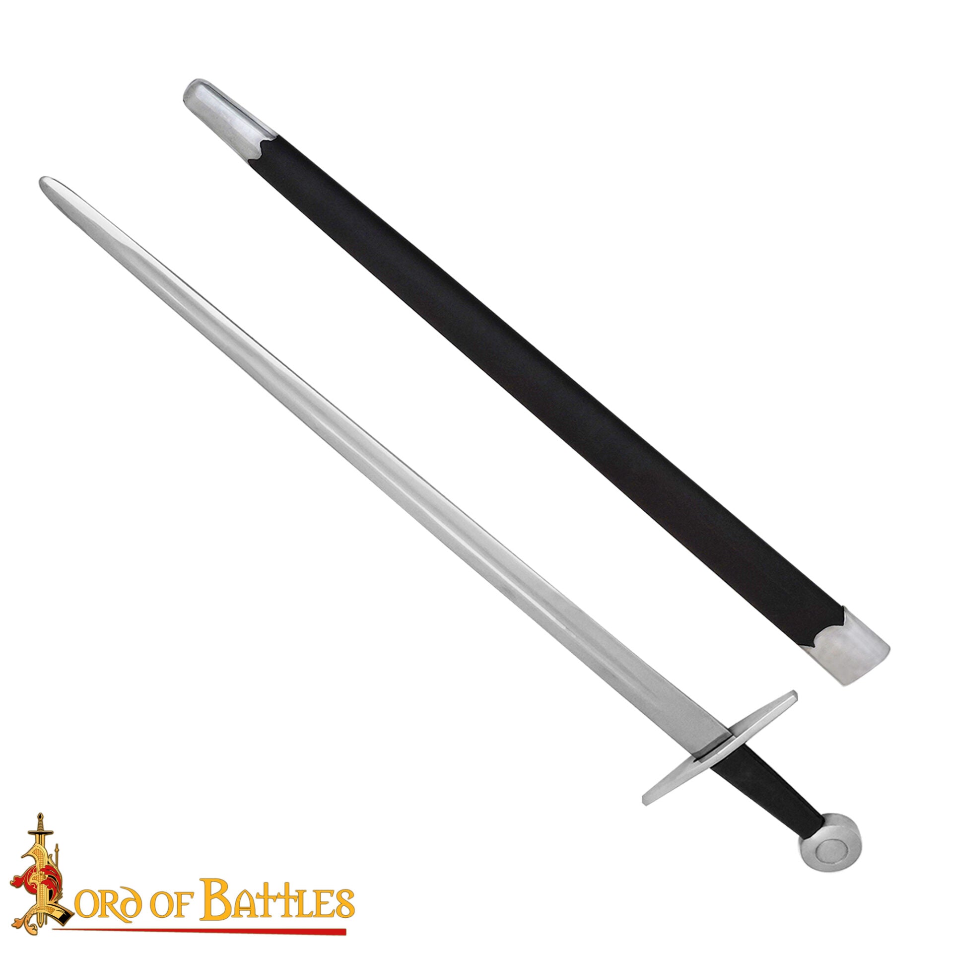 Imagen única de: Espada Vikinga Forjada a Mano Tradicionalmente con Vaina - 37" Hoja de Acero Funcional Pulido