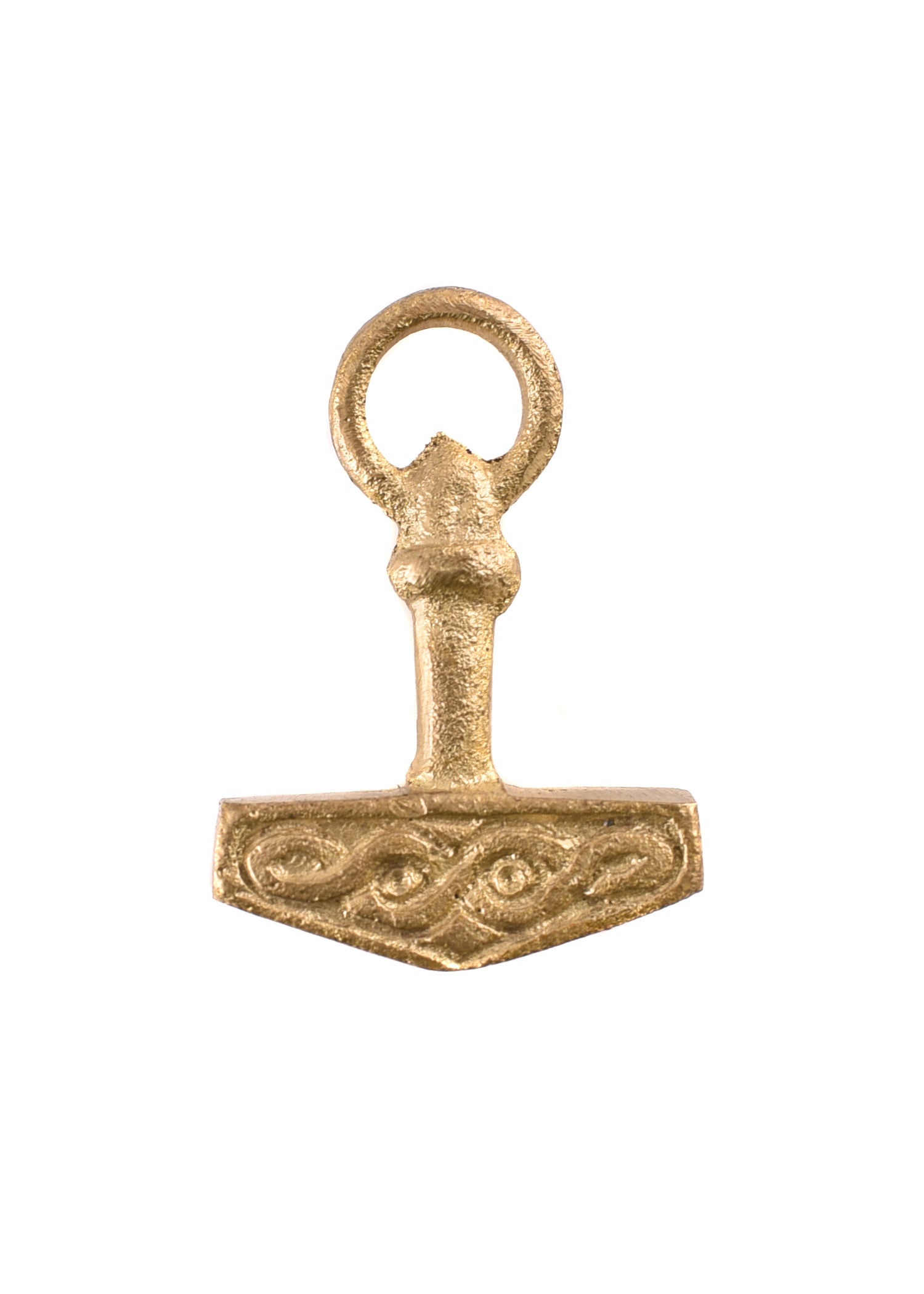 Imagen única de: Martillo De Thor Con Anillo, Latón