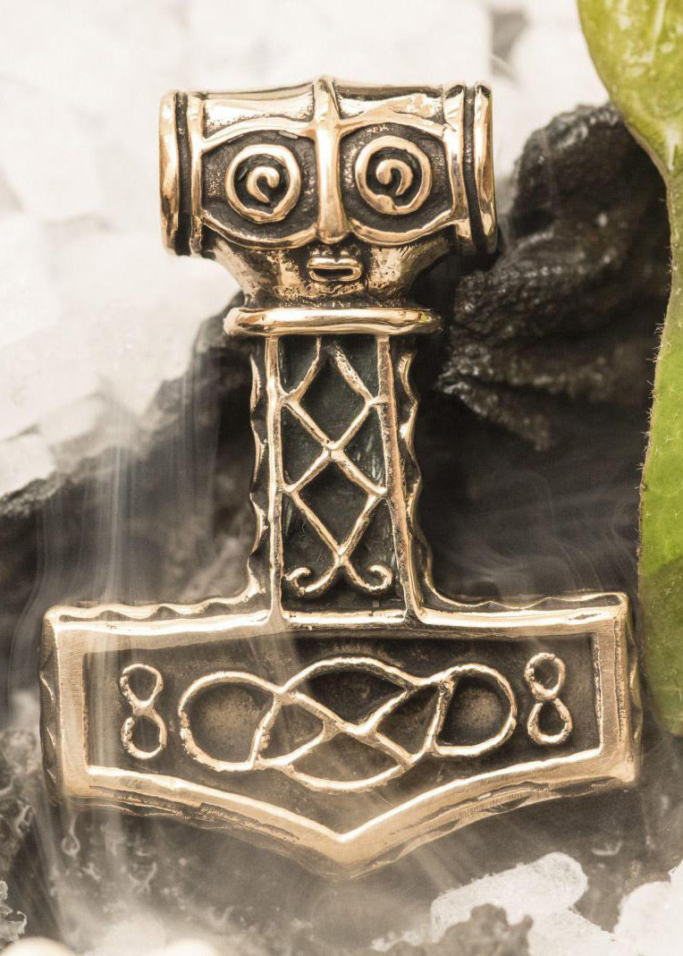 Imagen 3 - Colgante Mjölnir, El Martillo De Thor Fabricado En Bronce