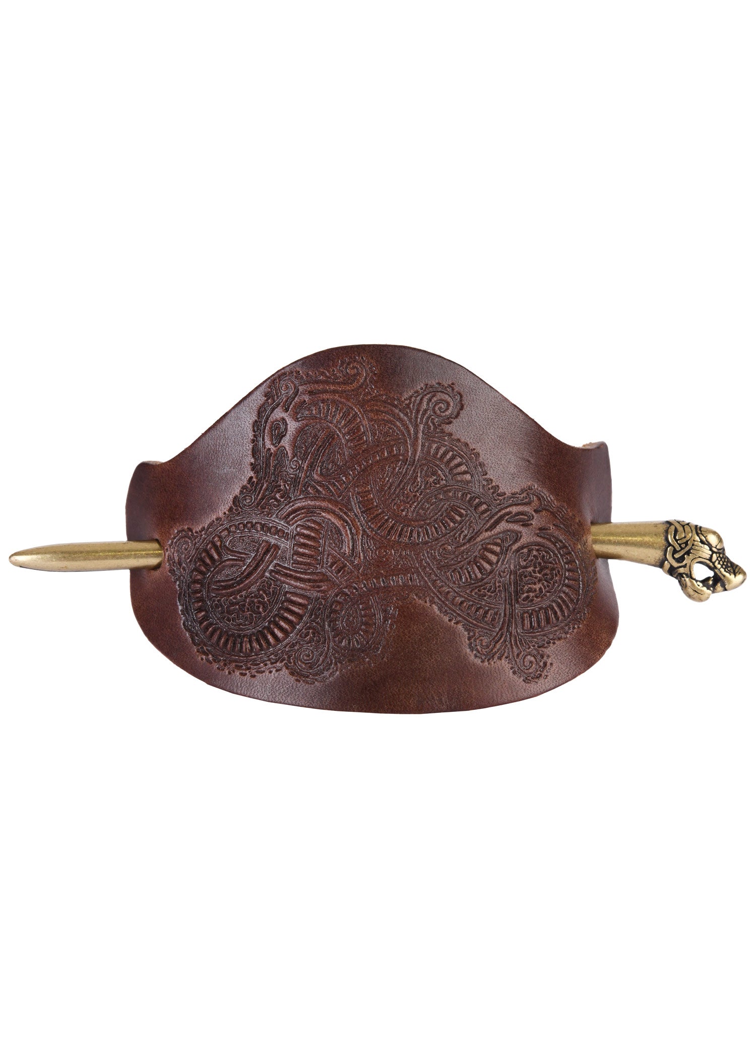 Imagen única de: Pasador De Pelo De Cuero Vikingo Oseberg Con Pasador