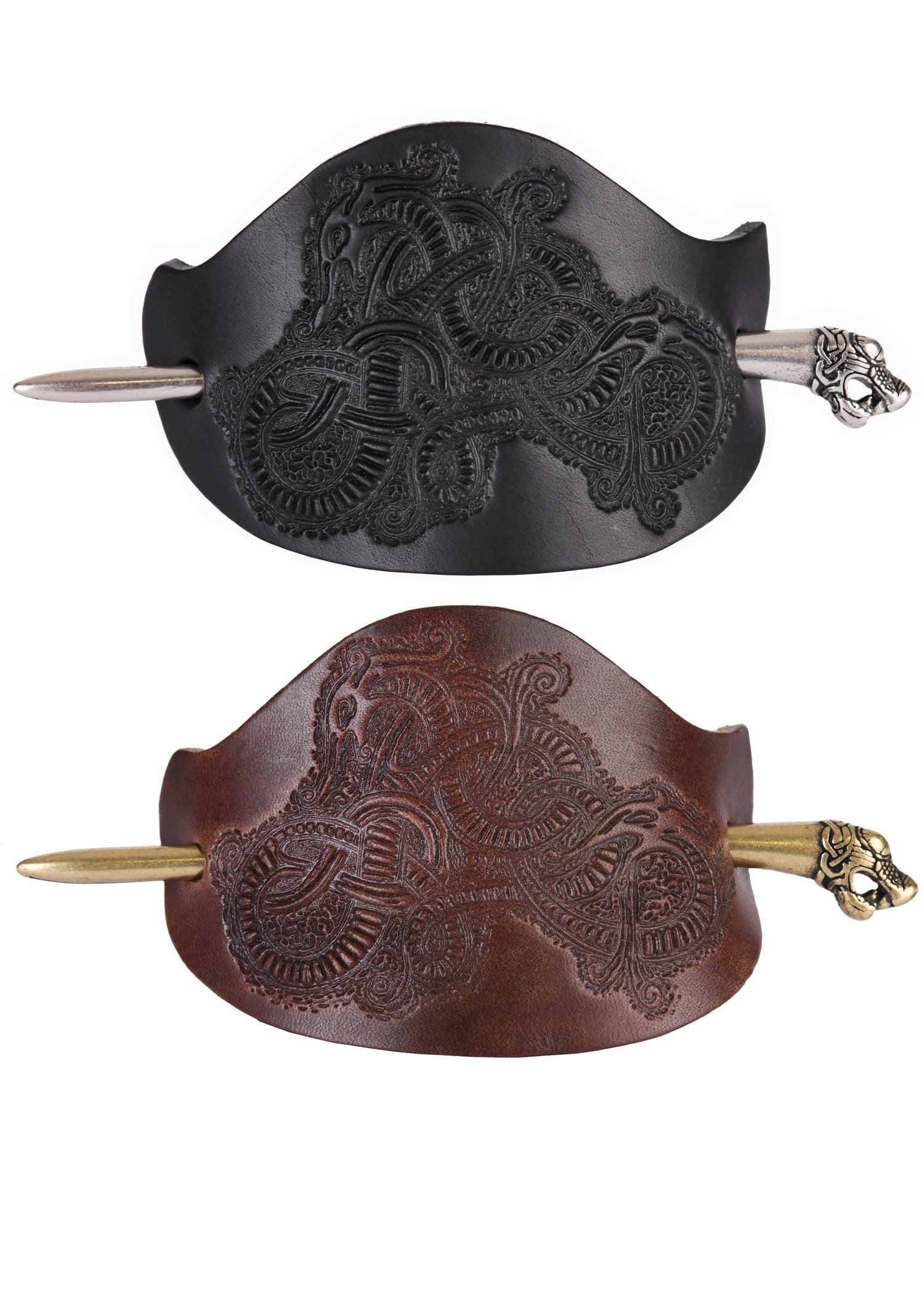 Imagen única de: Pasador De Pelo De Cuero Vikingo Oseberg Con Pasador