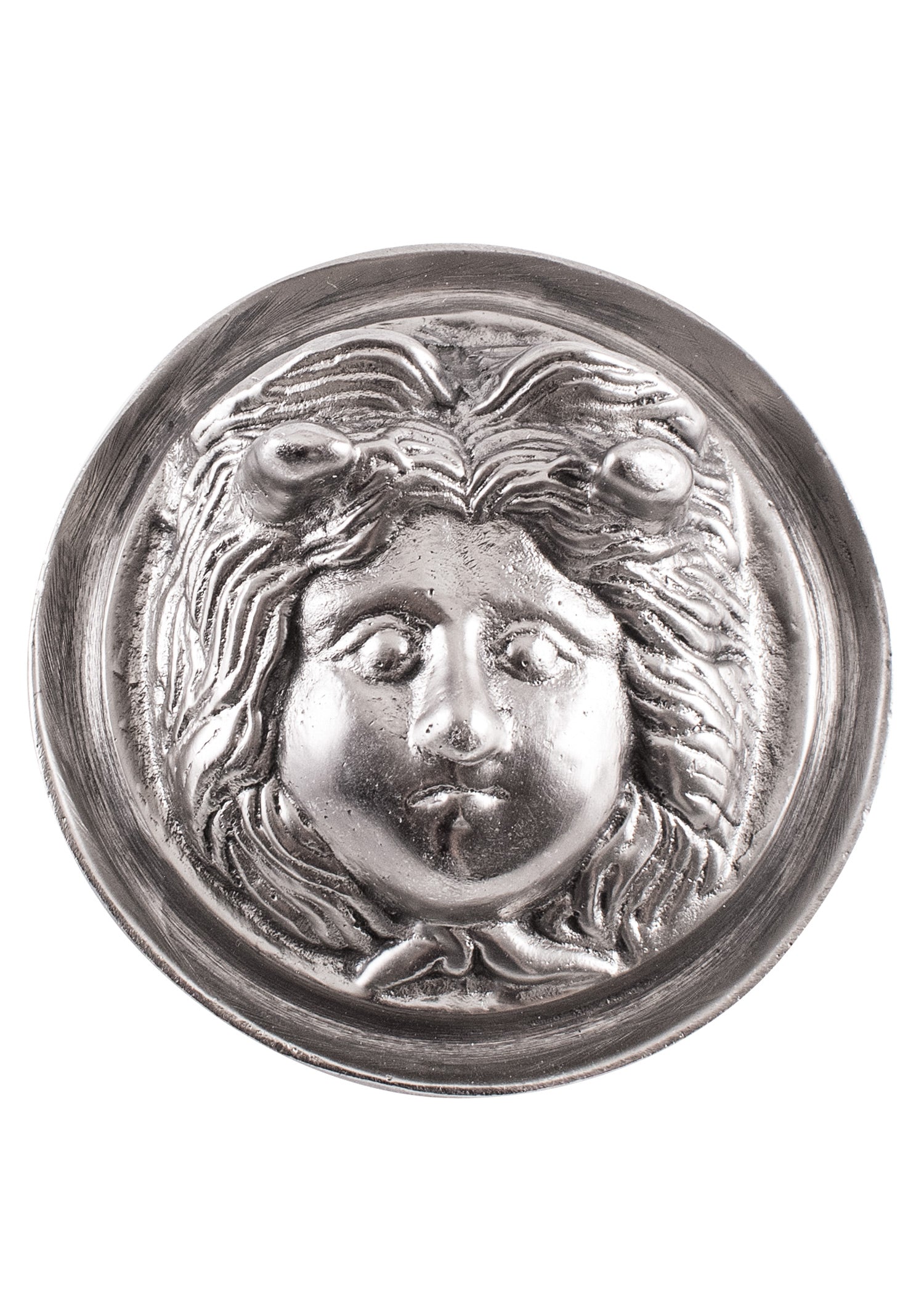 Imagen única de: Falera Romana Grande, Gorgone Medusa, Latón Estañado