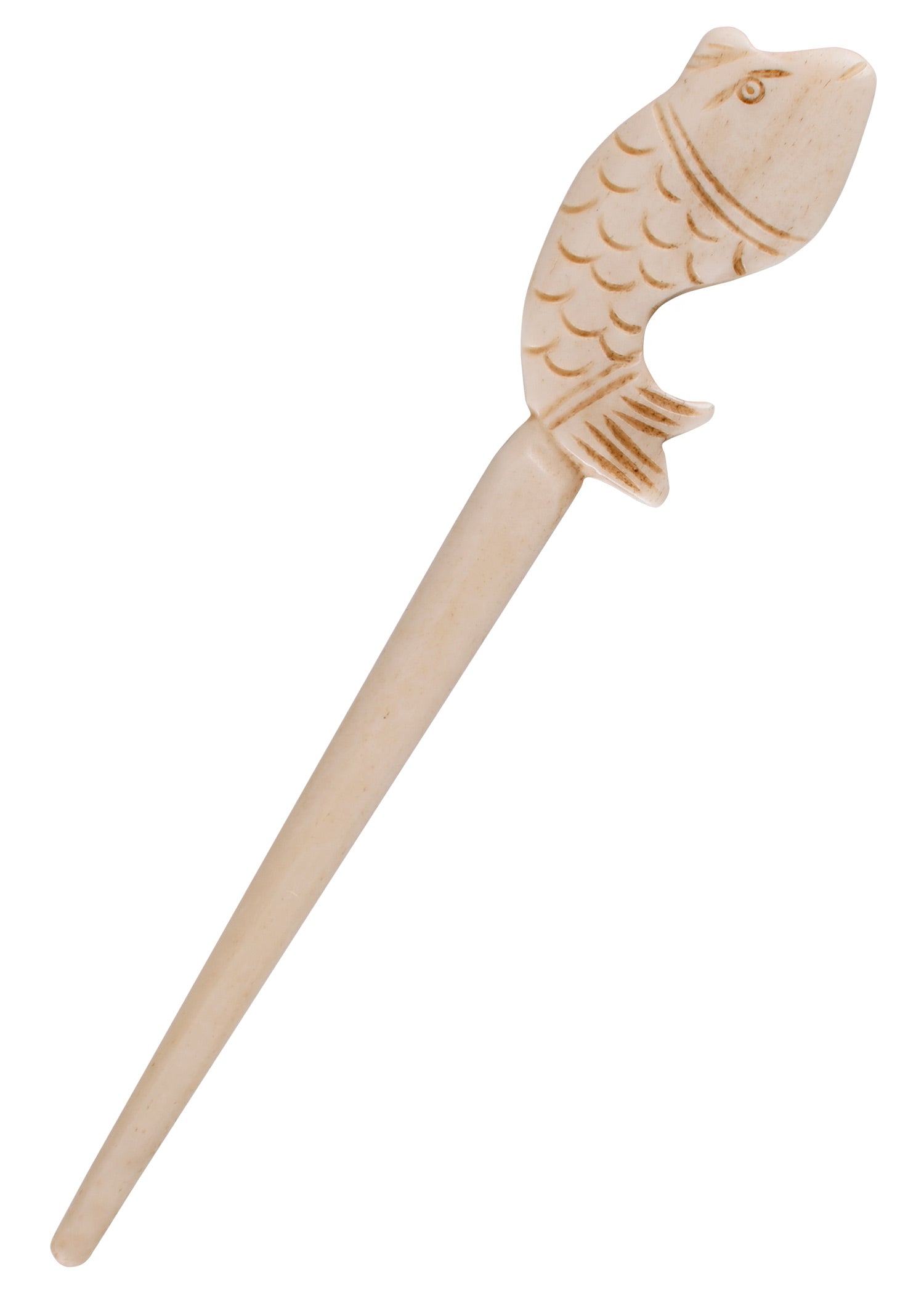 Imagen única de: Horquilla/alfiler Para Bata De Hueso Con Motivo De Pez