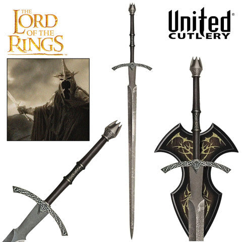 Imagen de Espada del Rey Brujo Oficial El Señor de los Anillos United Cutlery uc1266 parte de nuestra colección en Tienda Medieval, sitio oficial.