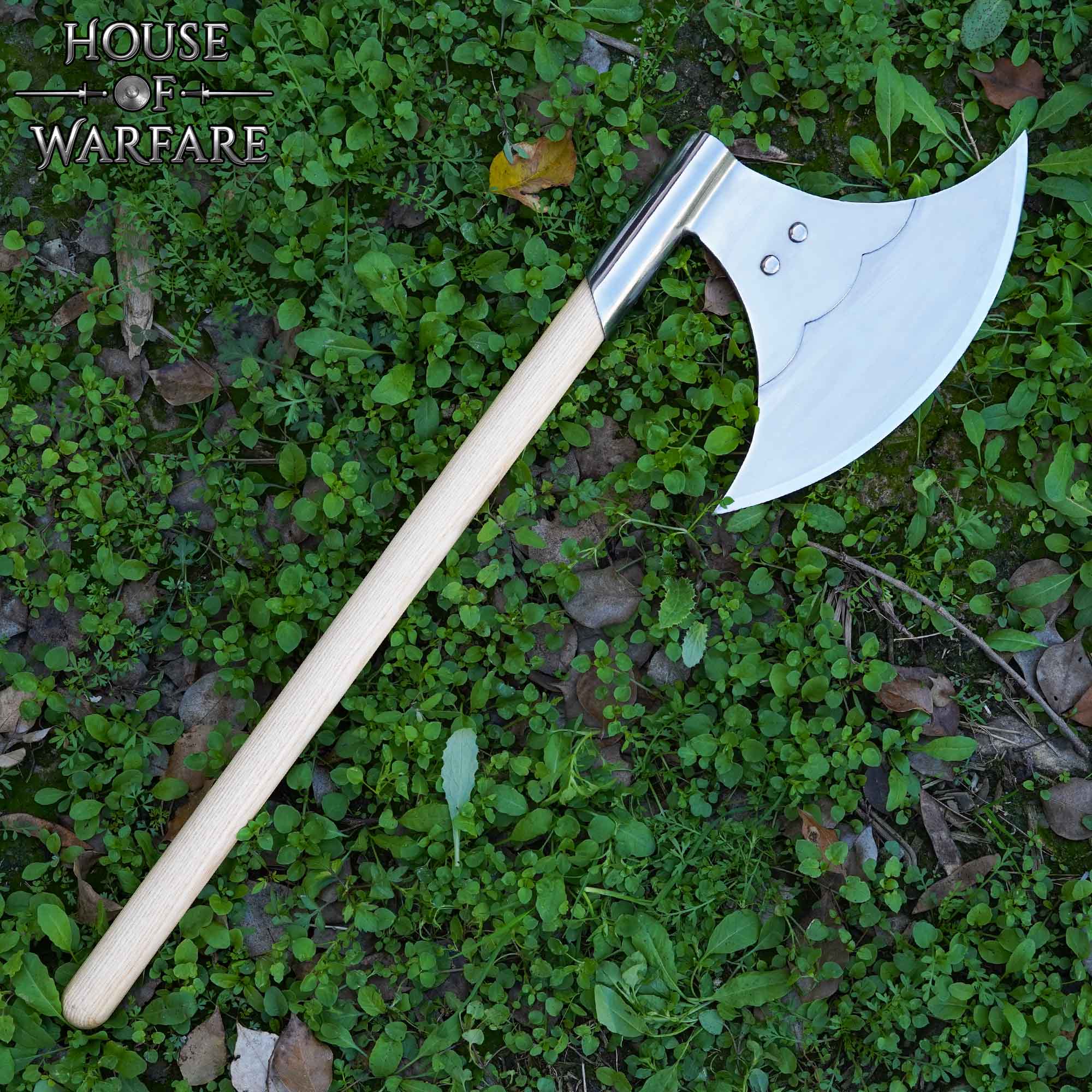 Imagen única de: Gran Cabeza de Hacha - Hoja de Acero Forjada a Mano