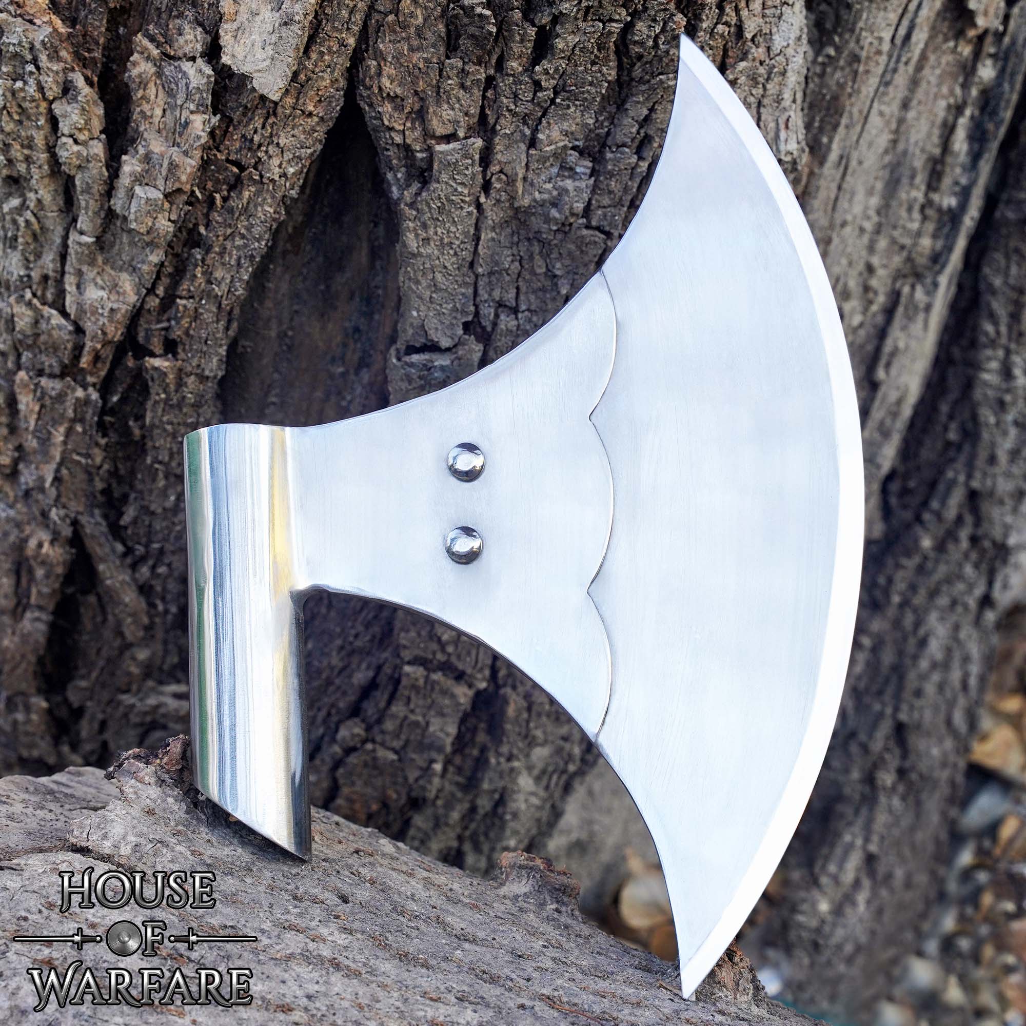 Imagen única de: Gran Cabeza de Hacha - Hoja de Acero Forjada a Mano