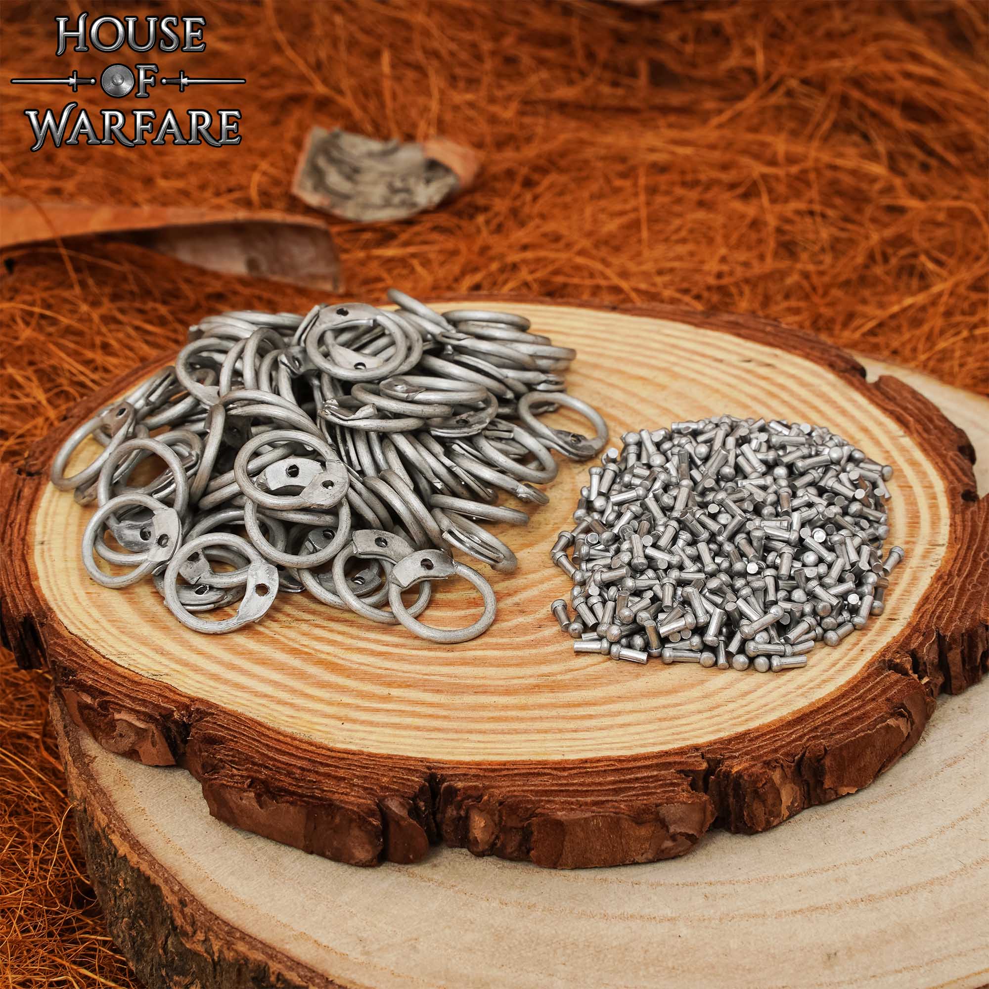 Imagen única de: Anillo de Cota de Malla - Anillos Redondos de Aluminio Remachado, 10mm 16 Gauge