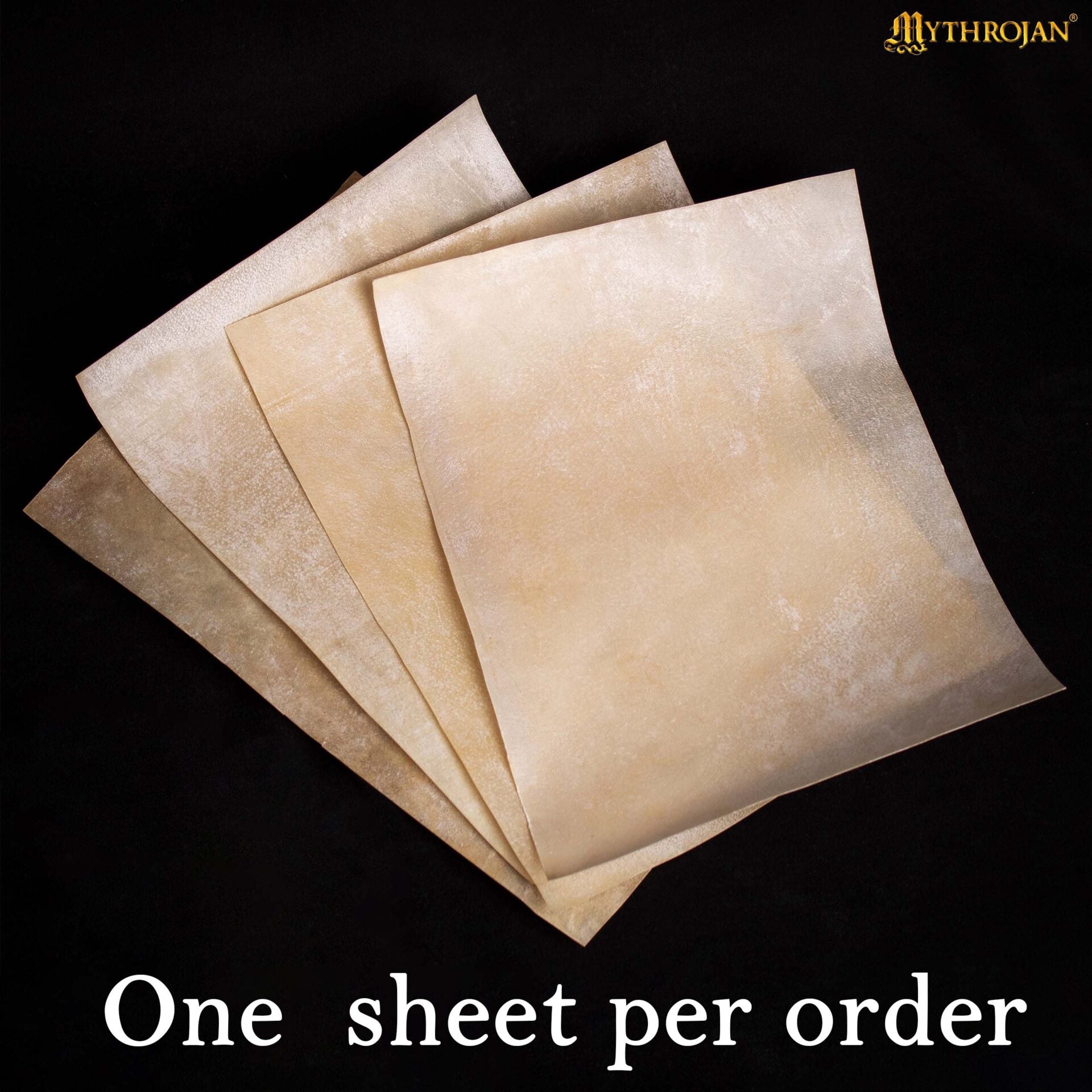 Imagen única de: Papel de Escritura Medieval - Pergamino Natural 5x7 Pulgadas | 1 Pc