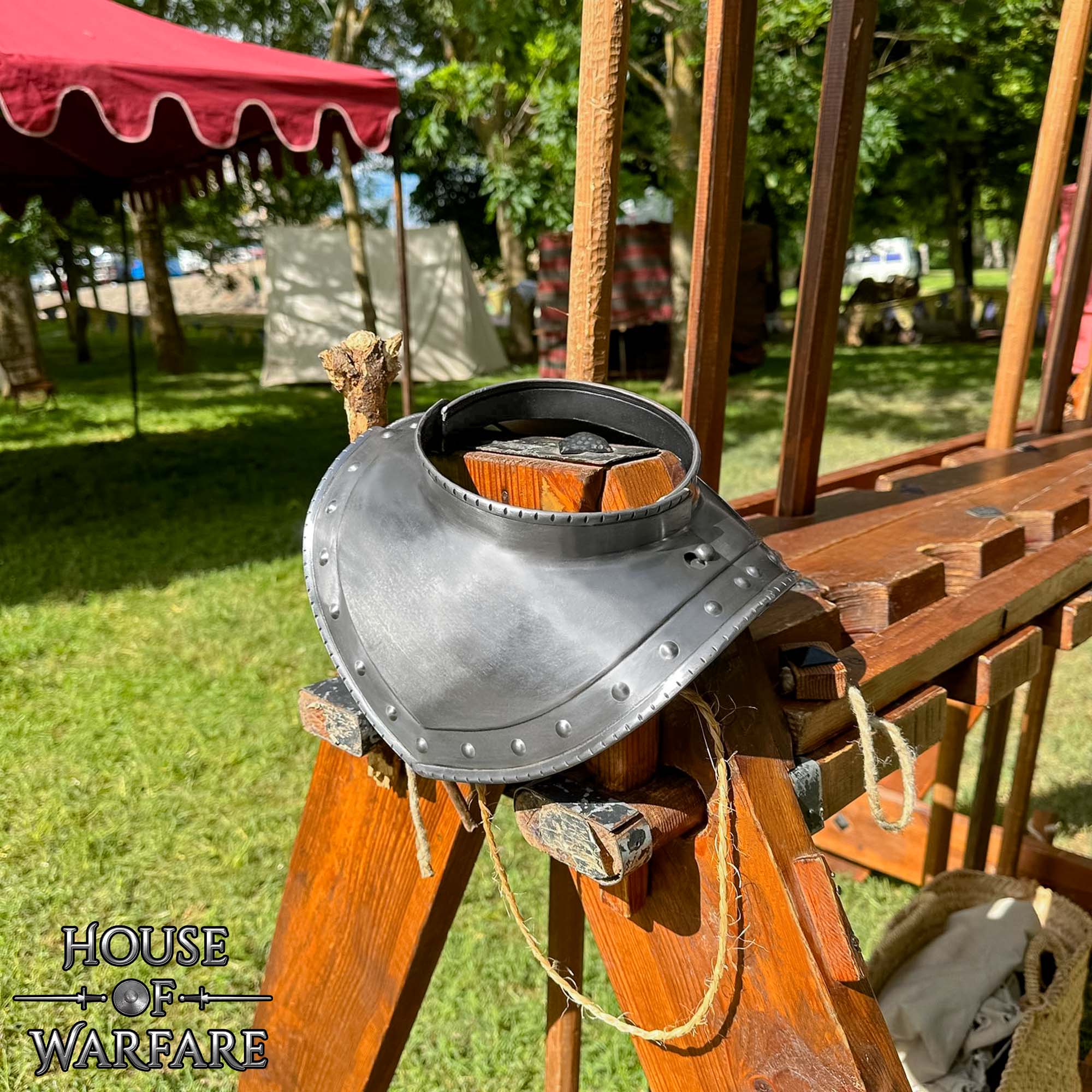 15o - 16o Siglo Acero Cuello Gorget Medieval Cuello Placa Armadura para Soldados - Imagen 5