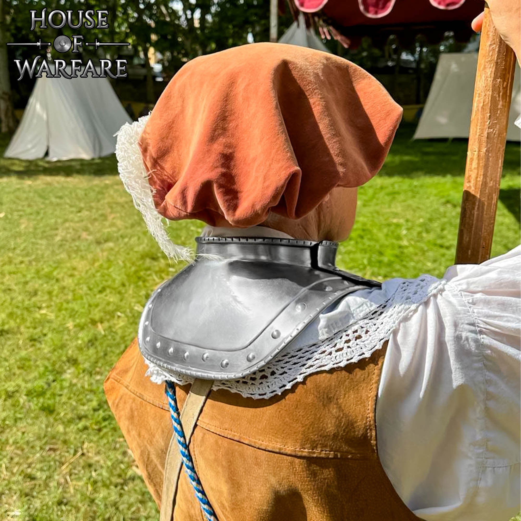 15o - 16o Siglo Acero Cuello Gorget Medieval Cuello Placa Armadura para Soldados - Imagen 7
