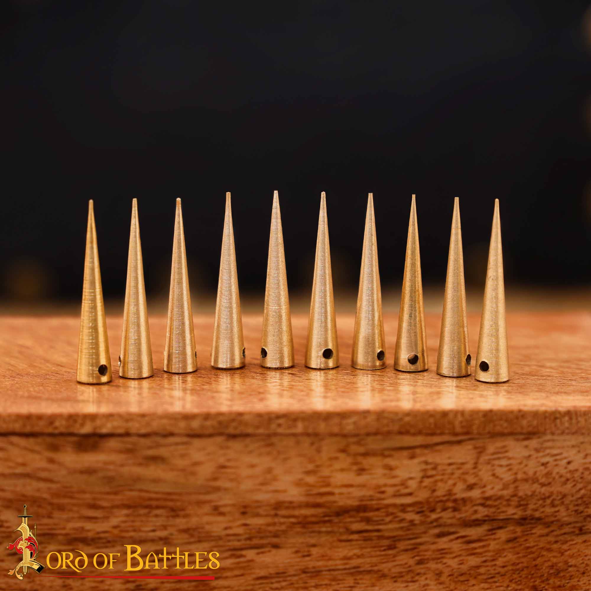 Imagen única de: Aiglets Medievales de Latón - Juego de 10 Puntas de Cordón Resistentes (2,6 Cm)
