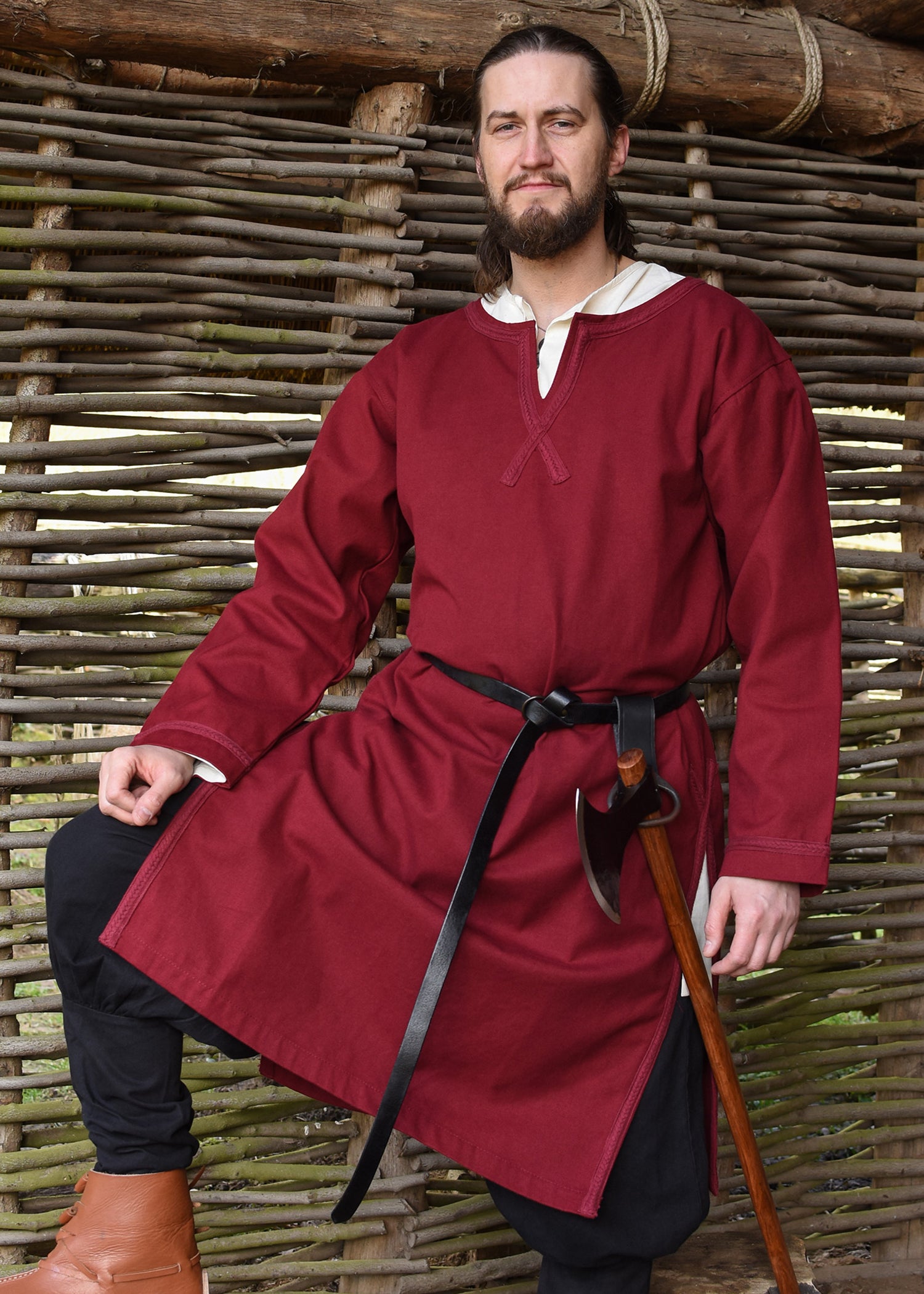 Imagen única de: Cinturón Largo Medieval De Cuero, 160 Cm.