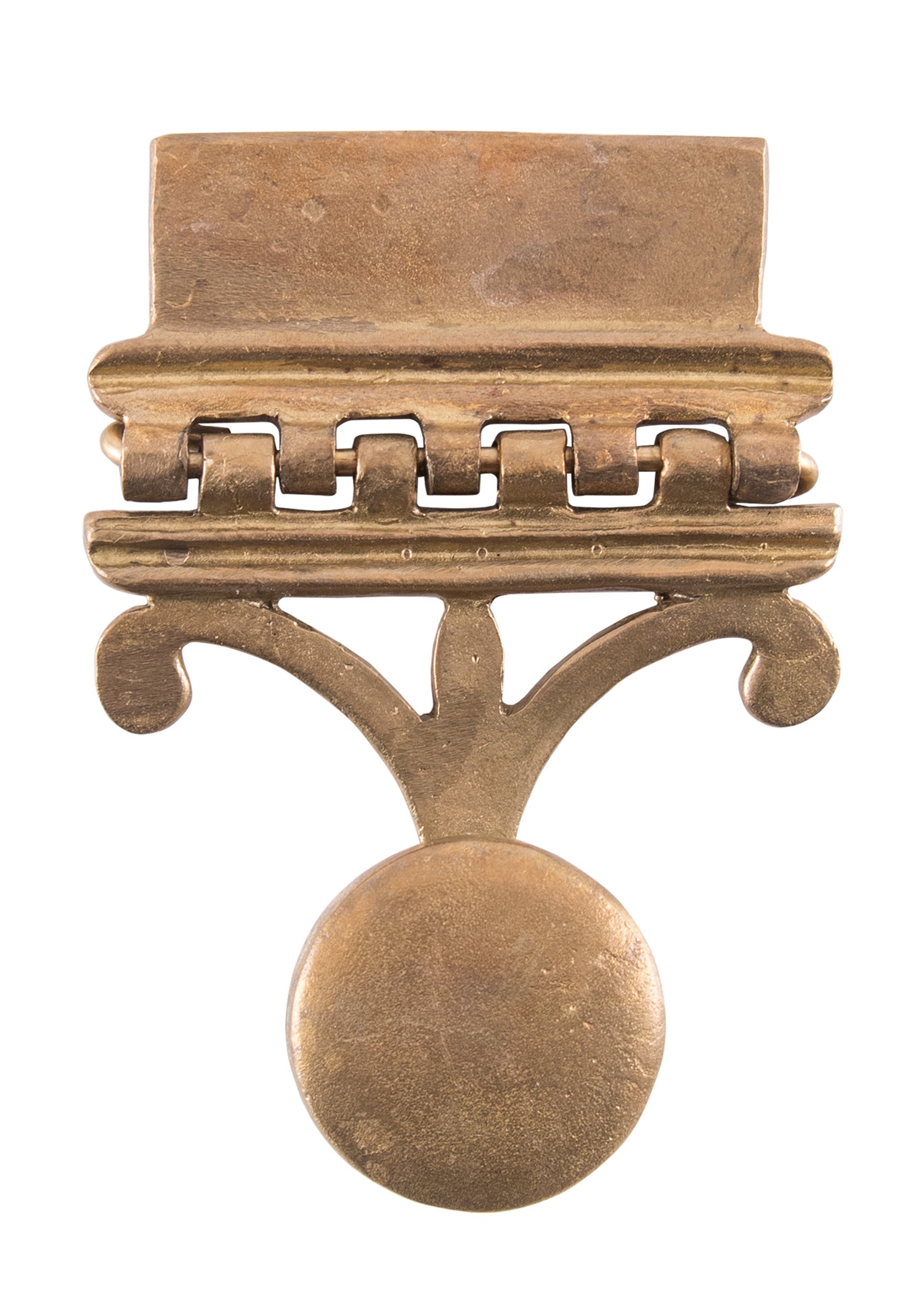 Imagen única de: Soportes Pugio Para Cinturones Romanos, Diseño Vindonissa, Latón, Par