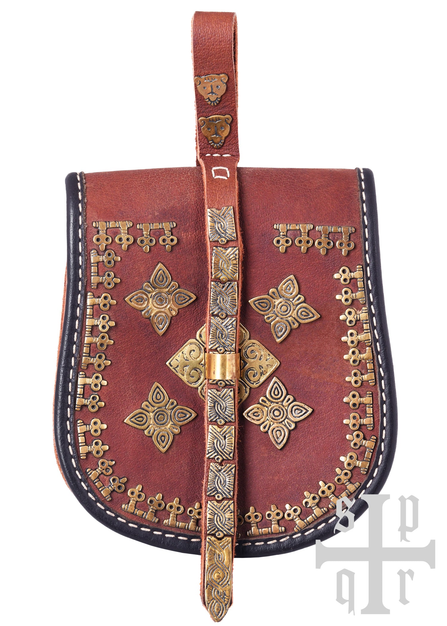 Imagen única de: Bolso Birka, Riñonera Vikinga Fabricada En Piel.