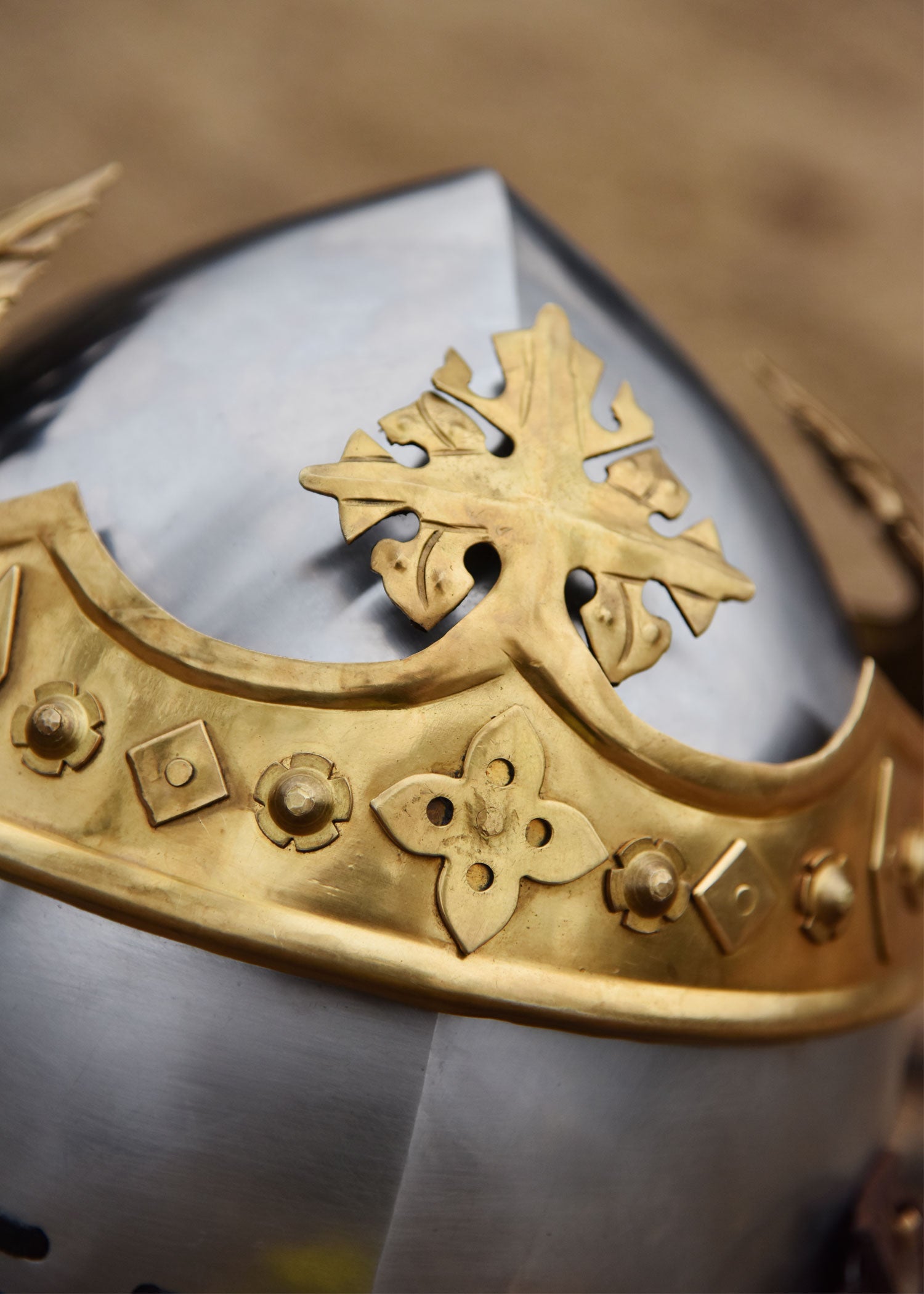 Imagen única de: Casco De Robert Bruce, Platillo Medieval Con Besugo, Acero De 1,6 Mm