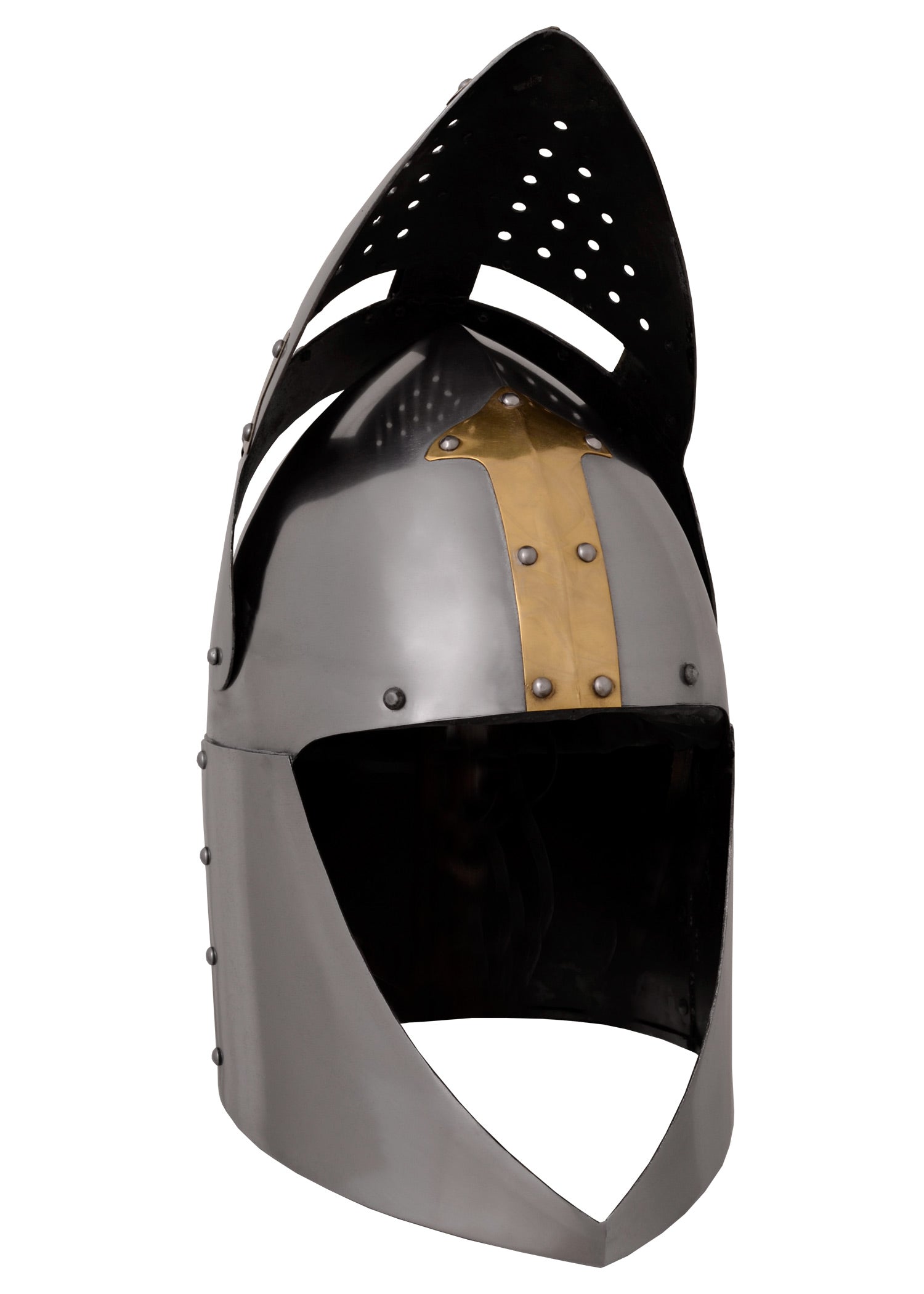 Imagen 3 - Casco Superior Con Visera Plegable, Acero De 1,6 Mm, Pulido