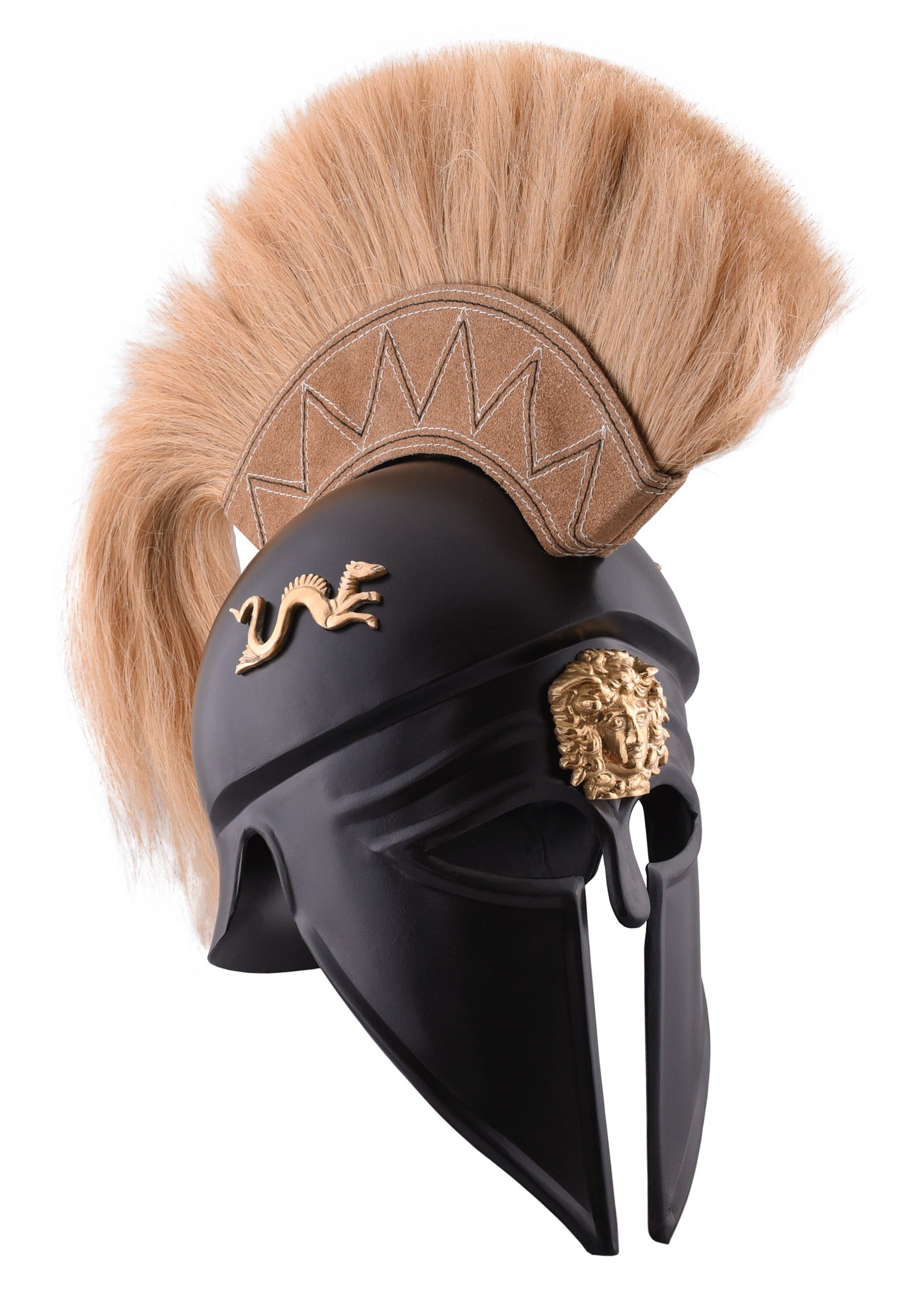 Imagen única de: Casco Italo-corintio Con Escudo, Negro, Decorado