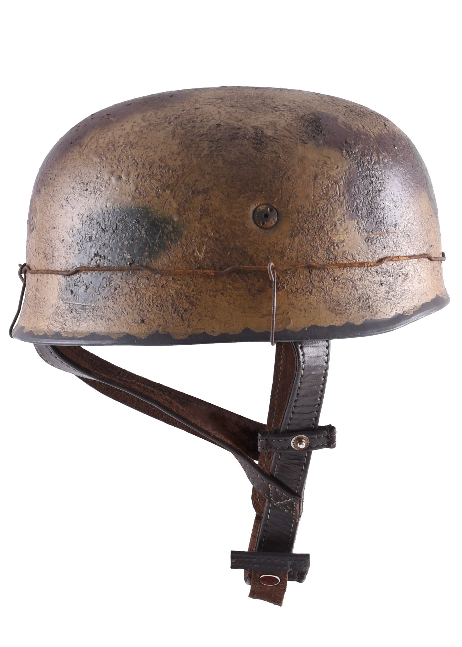 Imagen 2 - Casco De Paracaidista Alemán M38 Con Acabado De Camuflaje Normandía.