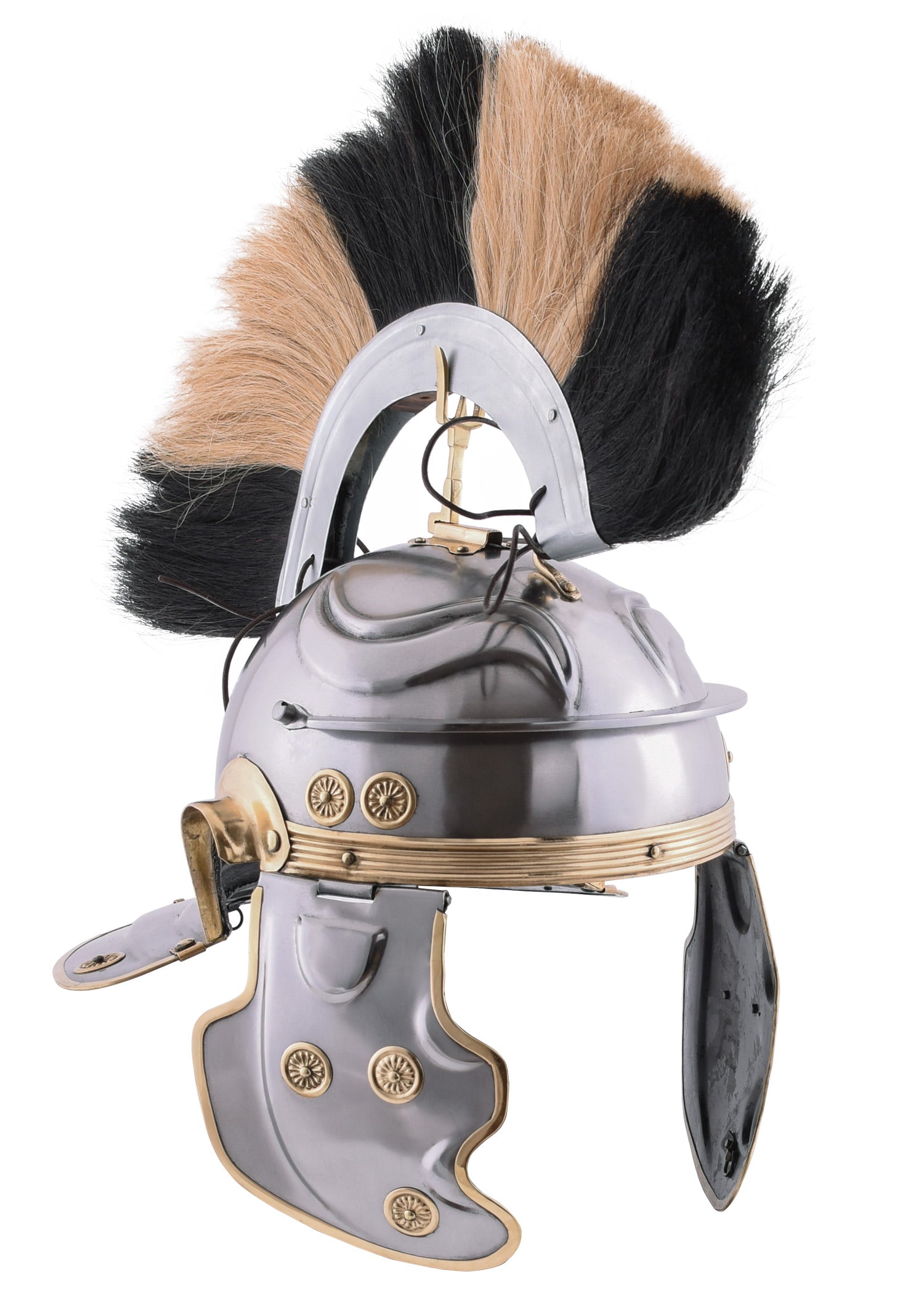 Imagen única de: Casco Romano Imperial Galo -G- Weisenau De Acero Con Casquillo De Casco