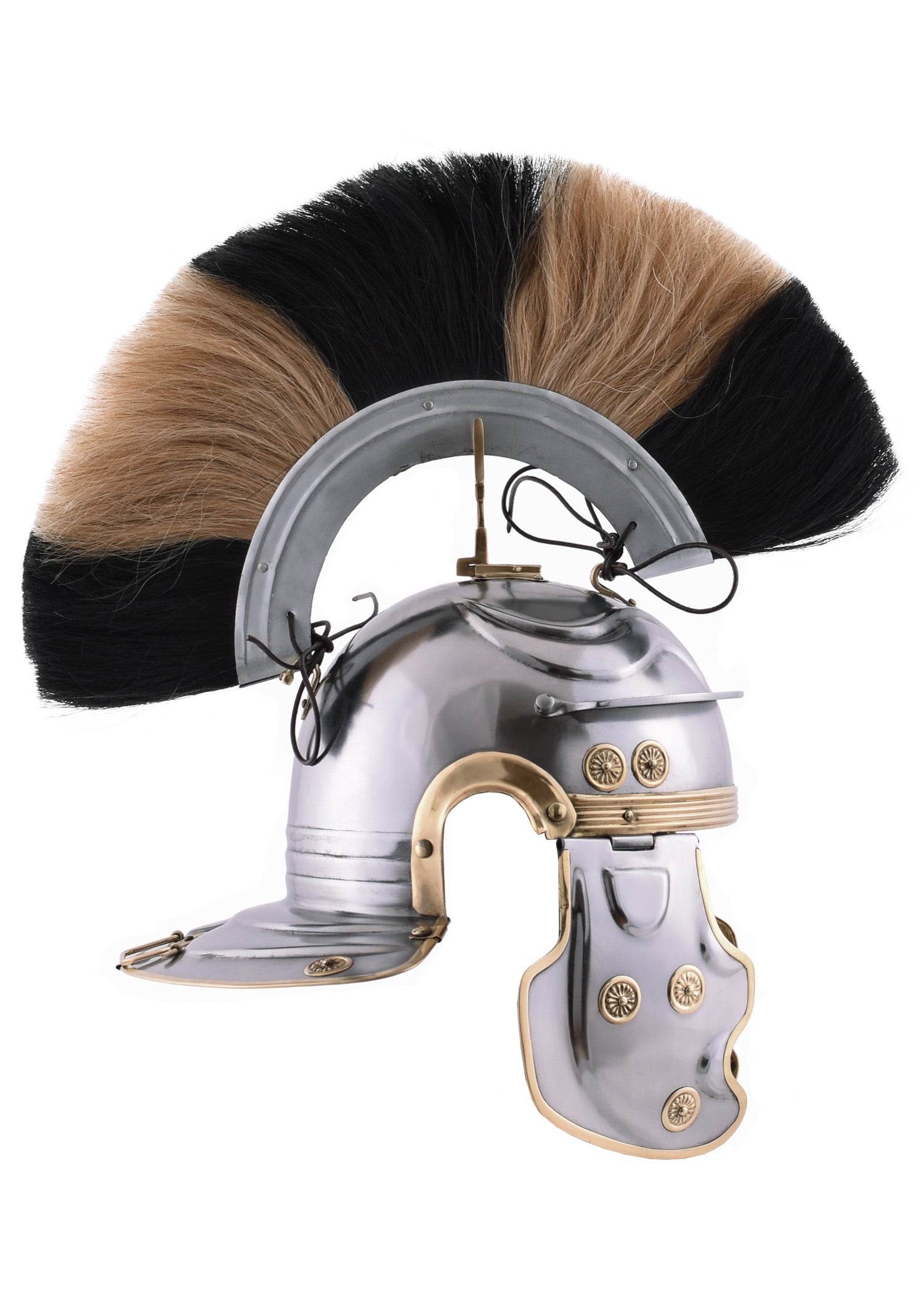 Imagen única de: Casco Romano Imperial Galo -G- Weisenau De Acero Con Casquillo De Casco