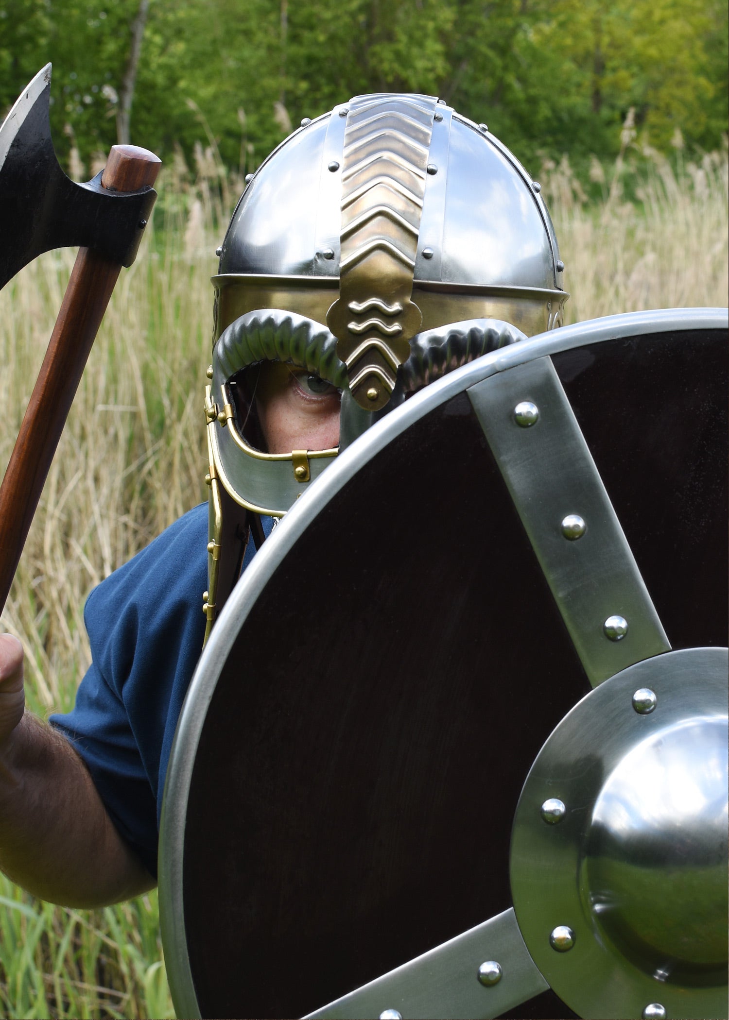 Imagen única de: Casco De Gafas Beowulf Con Solapas Para Las Mejillas Y Casco De Cadena