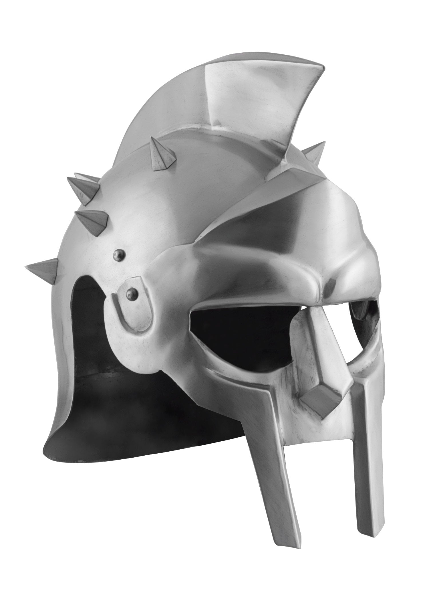 Imagen 1 - Casco De Gladiador Maximus Con Incrustaciones De Cuero Con Espinas.