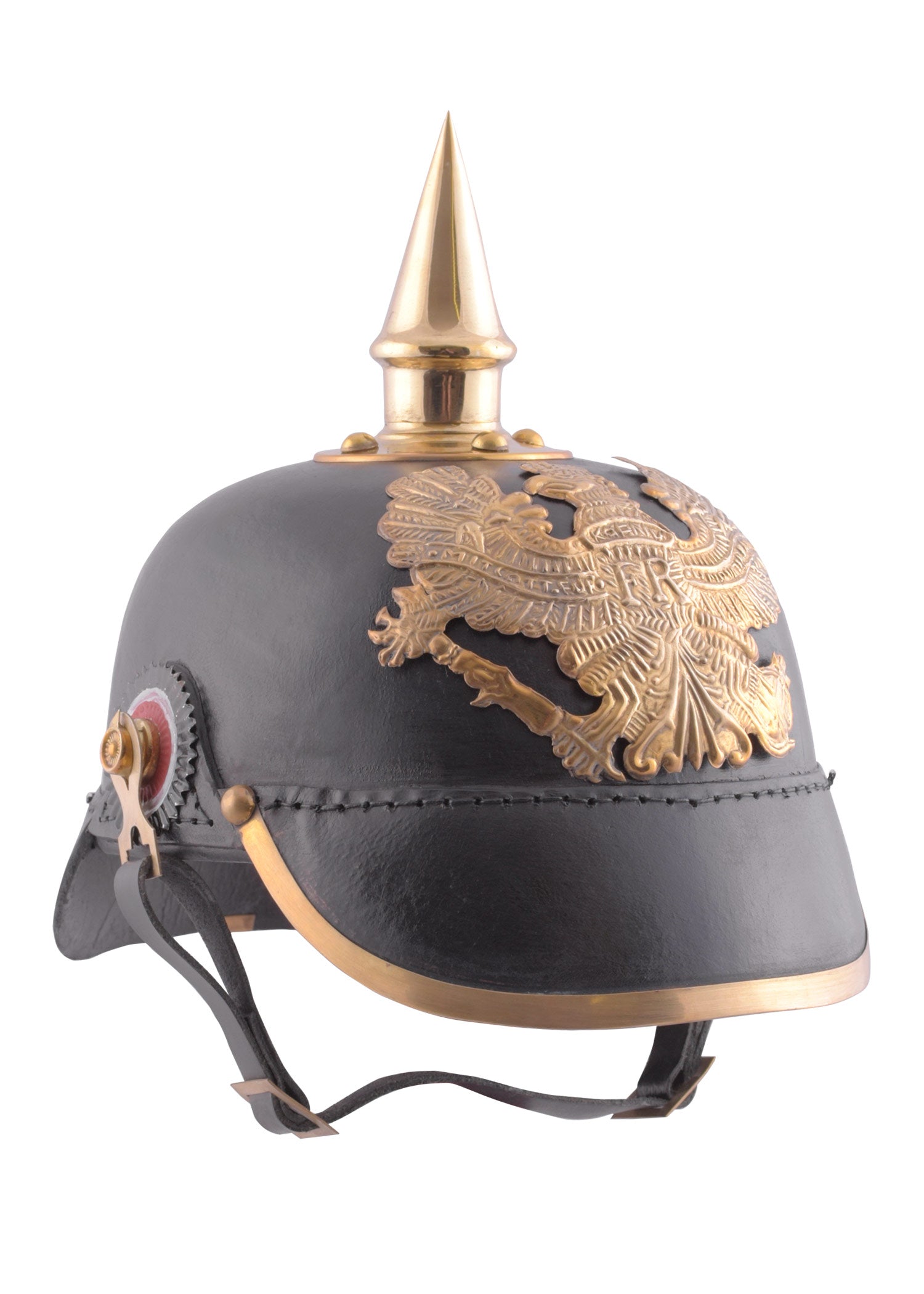 Imagen 1 - Pickelhelm De La Infantería Prusiana 1889 Hecho De Cuero