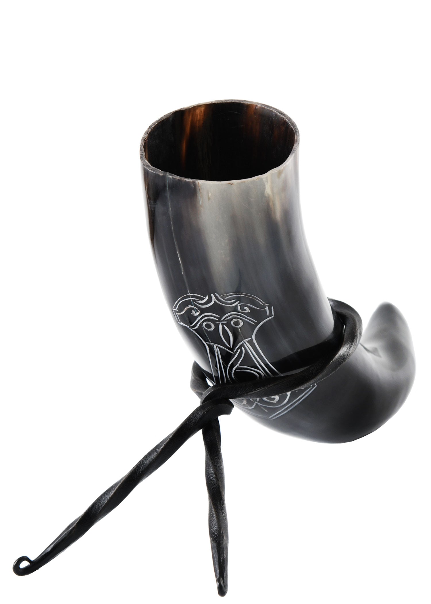 Imagen única de: Cuerno Para Beber Con Soporte - Mjölnir, El Martillo De Thor