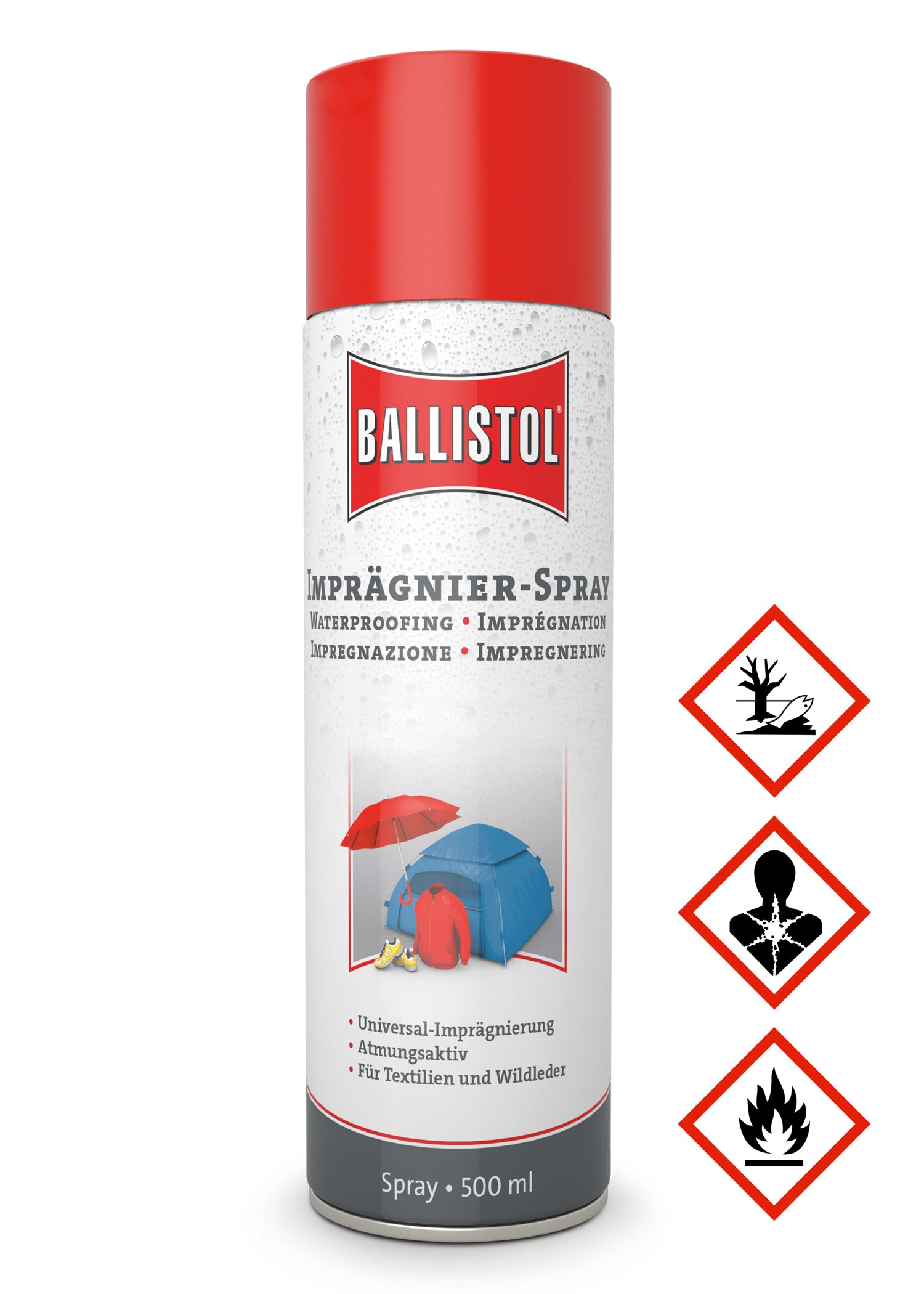 Imagen 1 - Spray Impermeabilizante Ballistol Pluvonin, 500 Ml