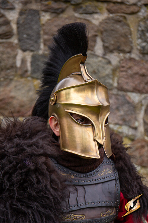 Imagen única de: Casco Corintio Con Pluma