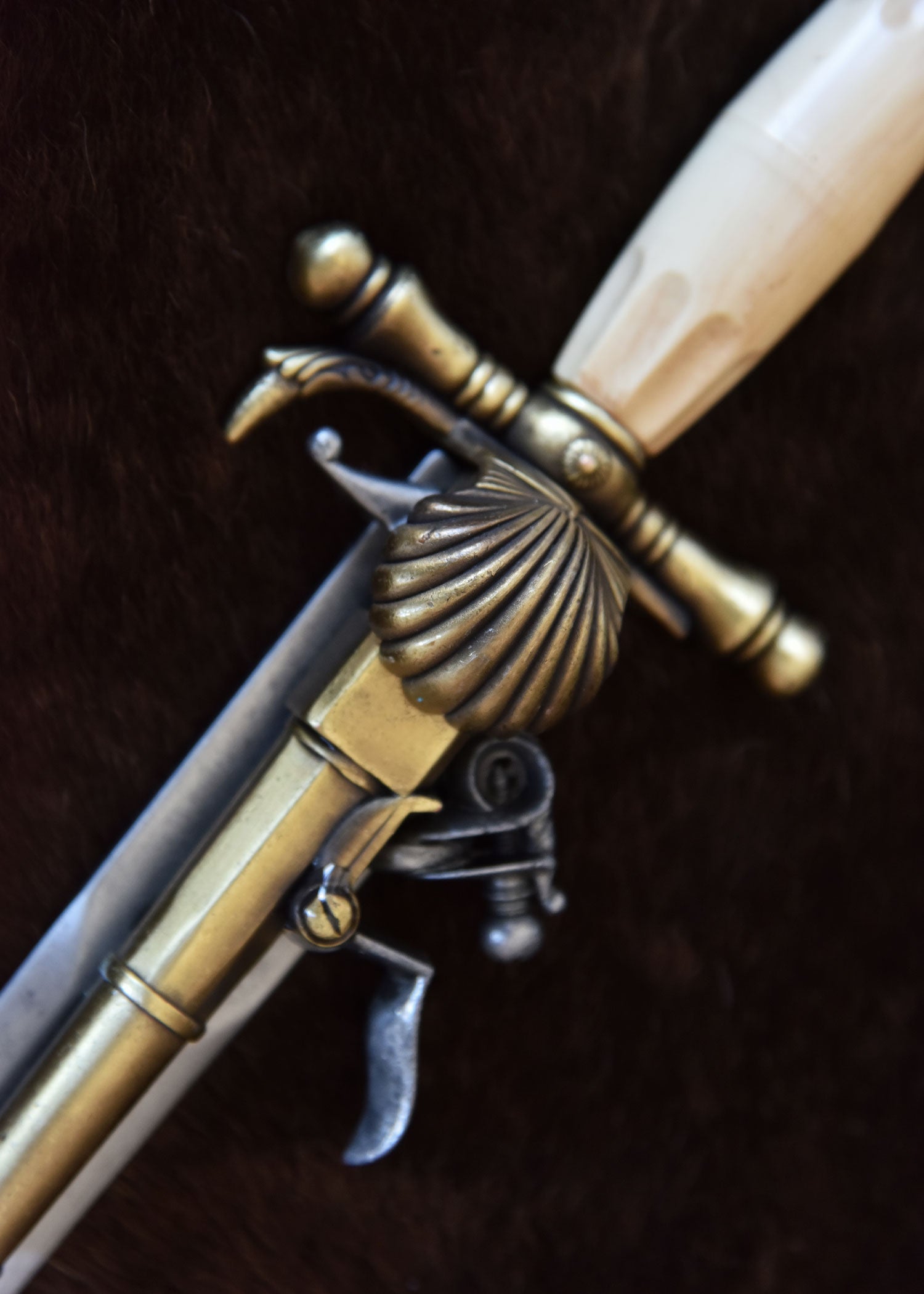Imagen única de: Pistola Daga Francesa Réplica S.XVII