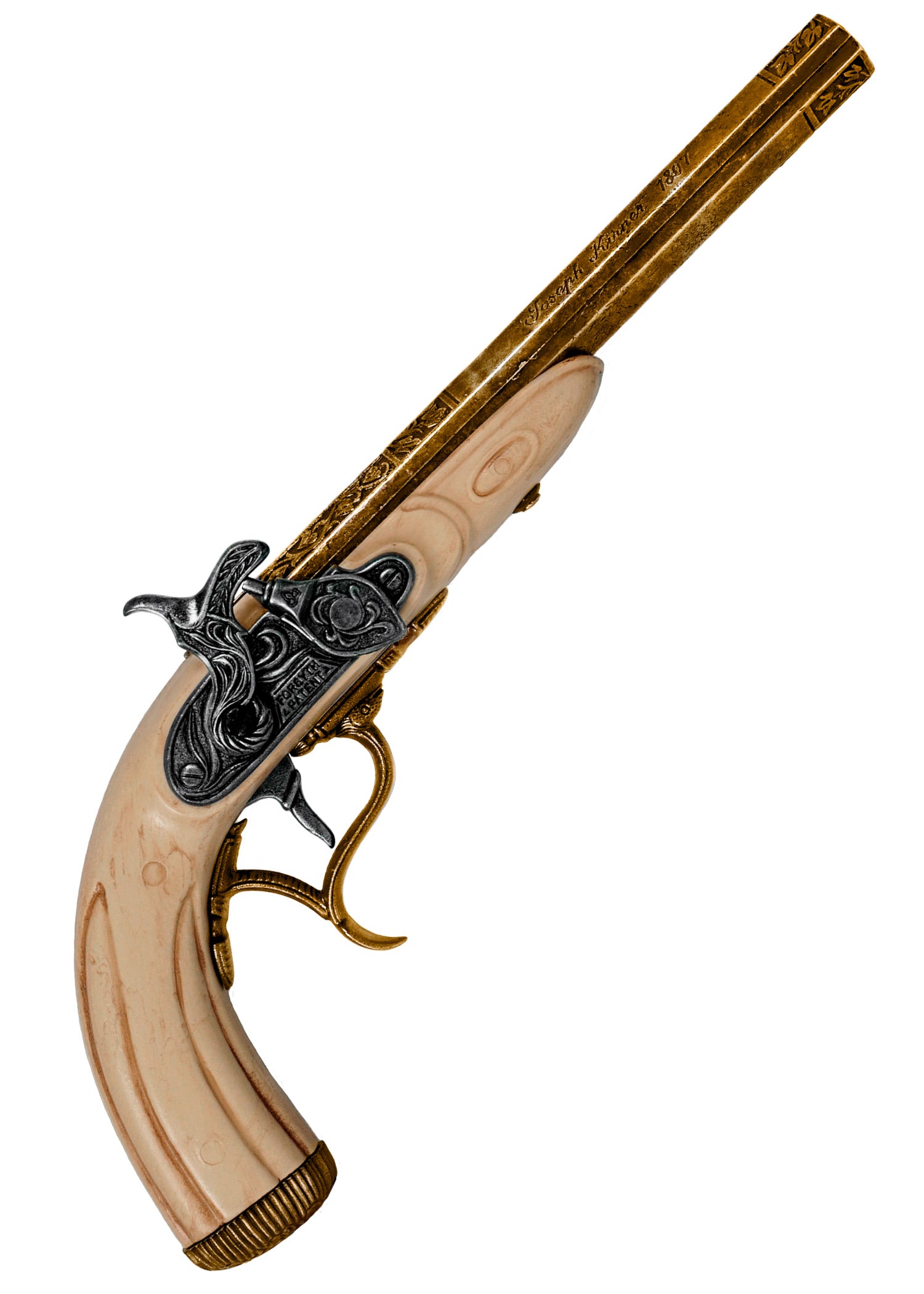 Imagen única de: Pistola De Percusión Joseph Kirner 1807, Marfil, Réplica