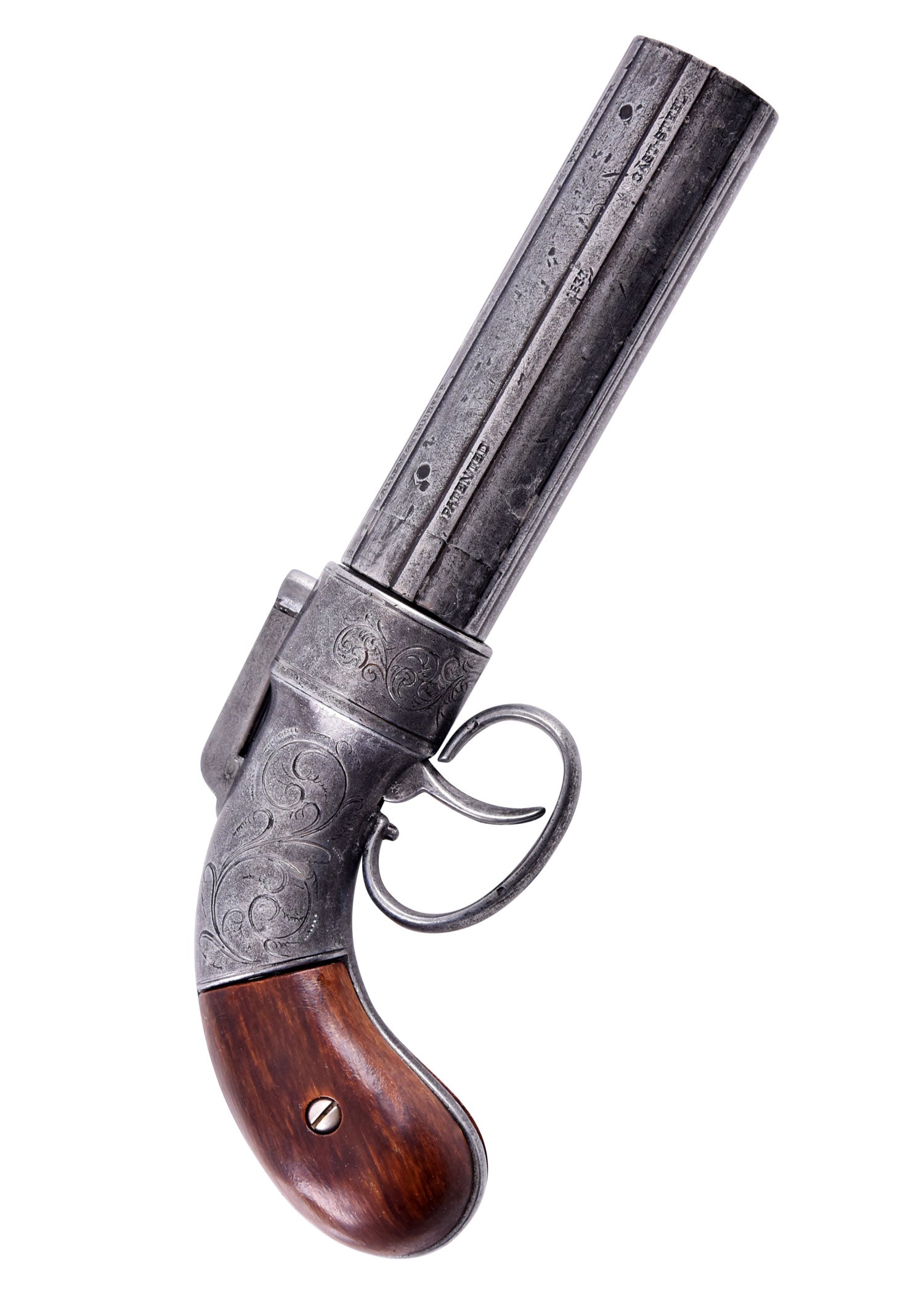 Imagen única de: Revólver Pepperbox Allen & Thurber De Seis Cañones De 1837, Réplica