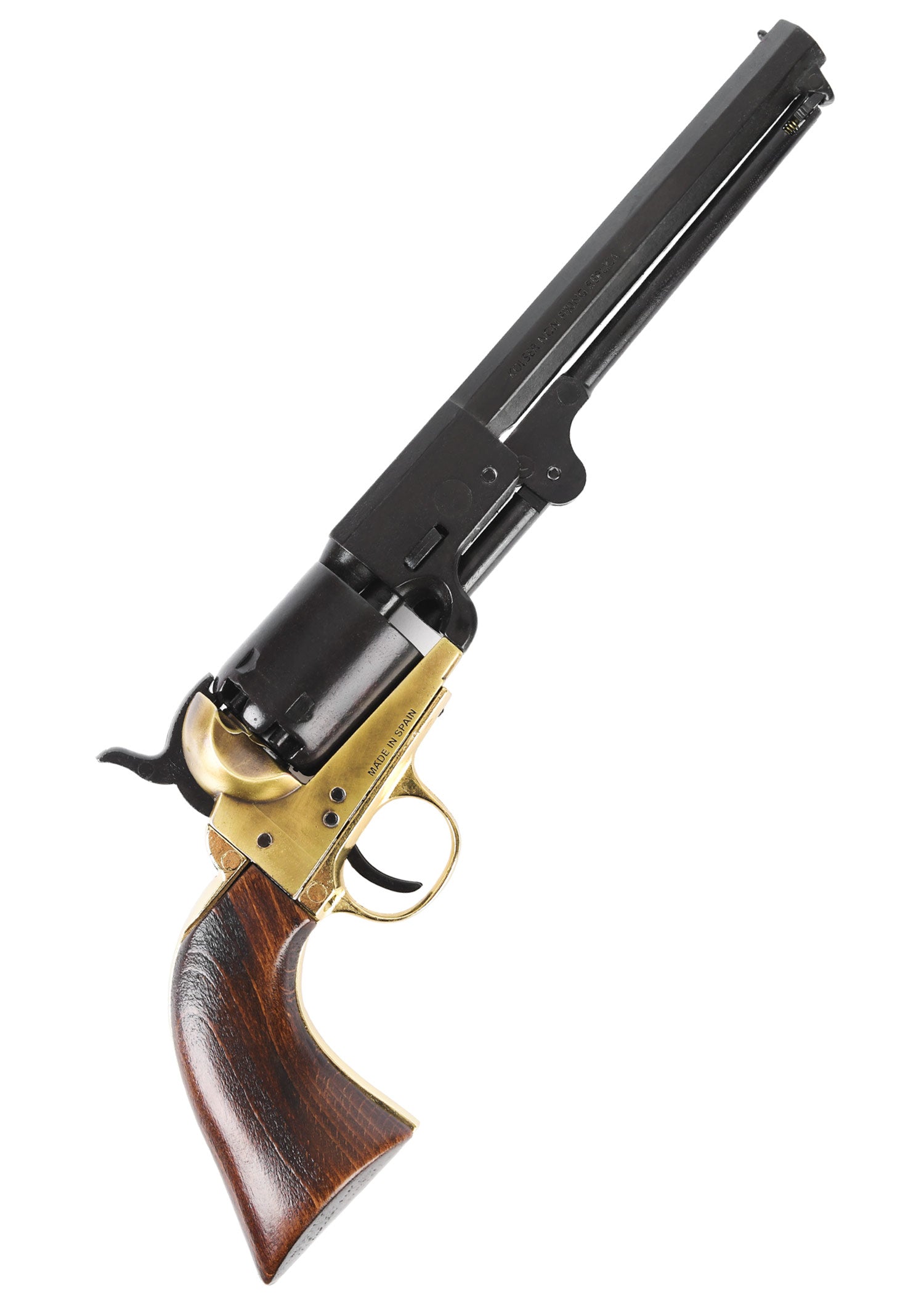 Imagen única de: Colt Navy 1851, Revólver De Percusión, Negro Con Armazón De Latón, Réplica