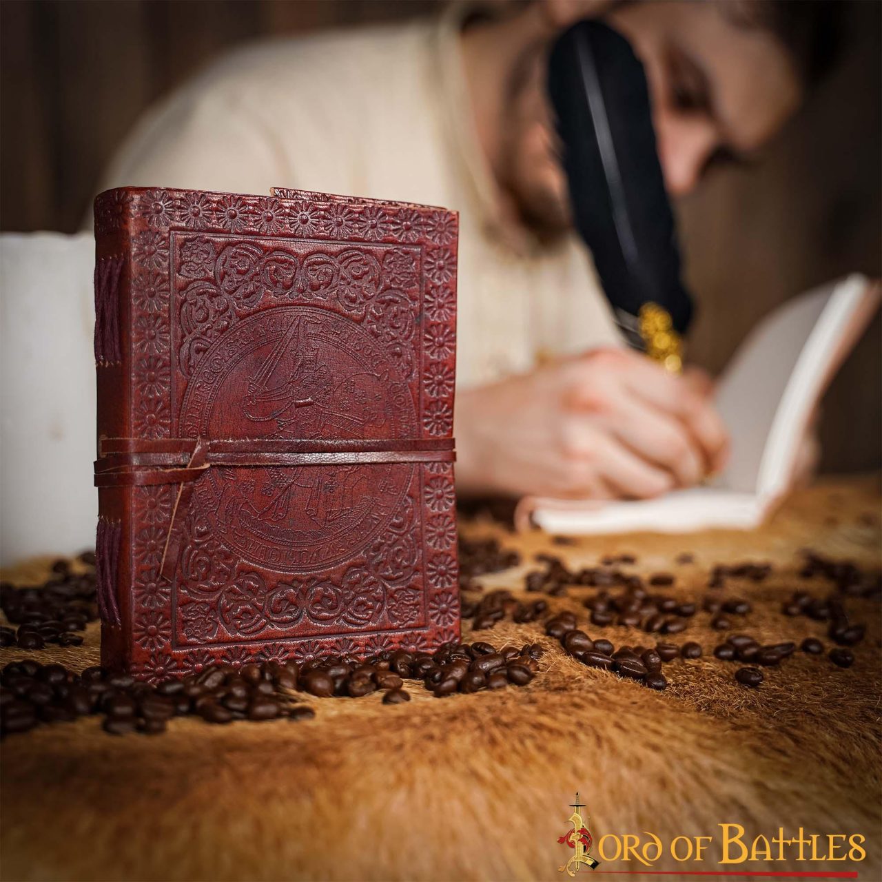 Imagen única de: Diario Medieval de Cuero Diario de Cuero Auténtico Hecho a Mano