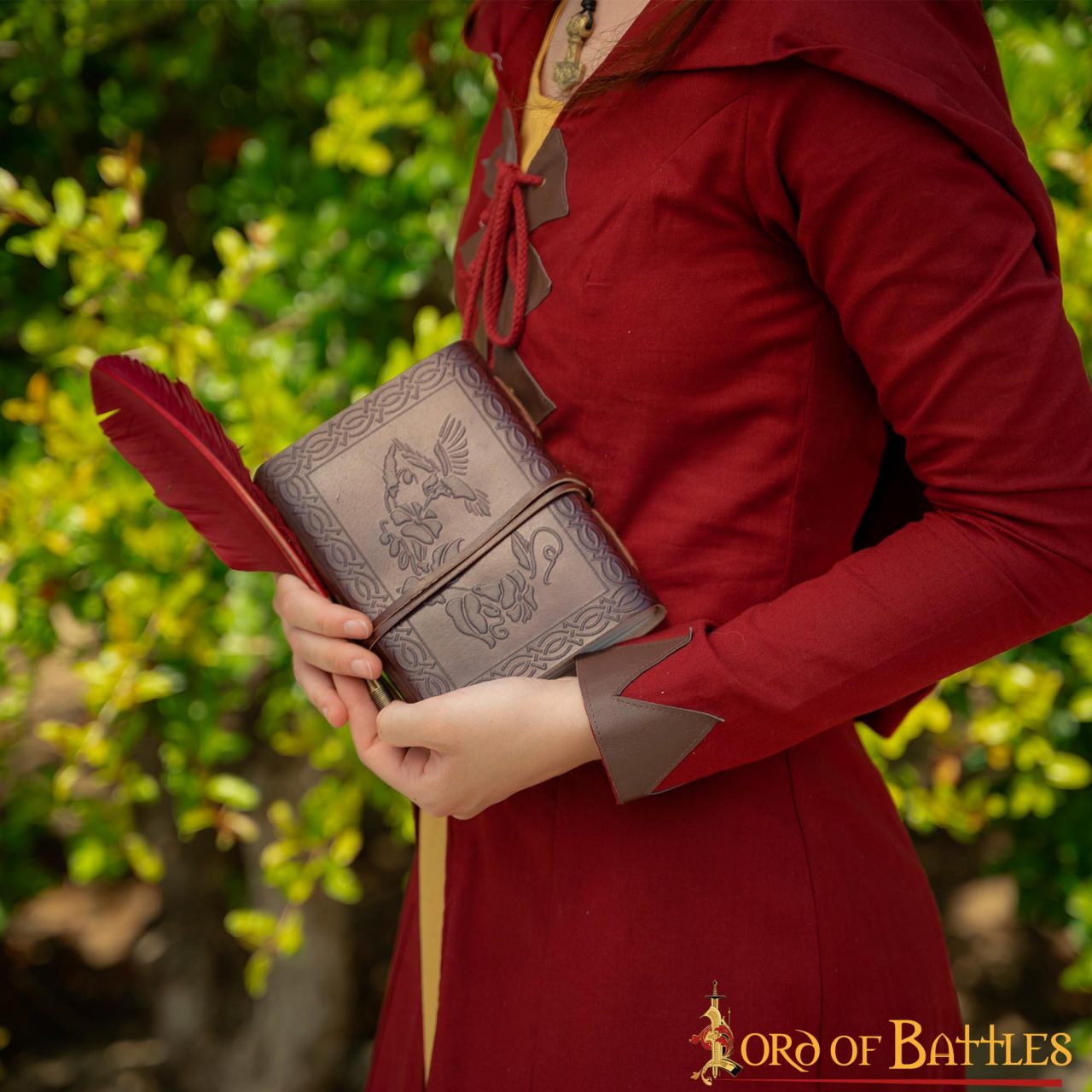 Imagen única de: The Dragon Journal Agenda de Piel Auténtica Hecha a Mano