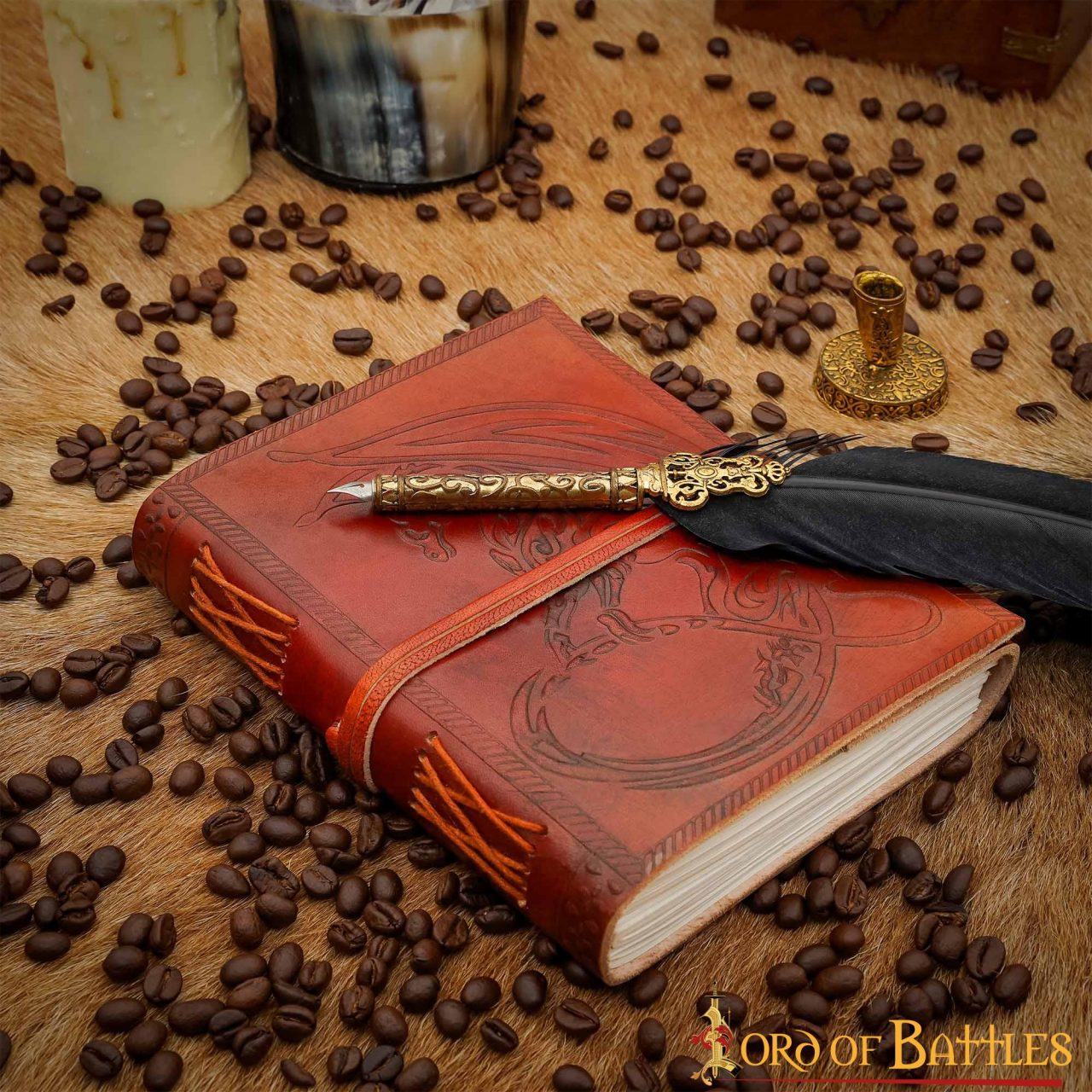 Imagen única de: Celtic Dragon Diario de Cuero Diario de Cuero Real